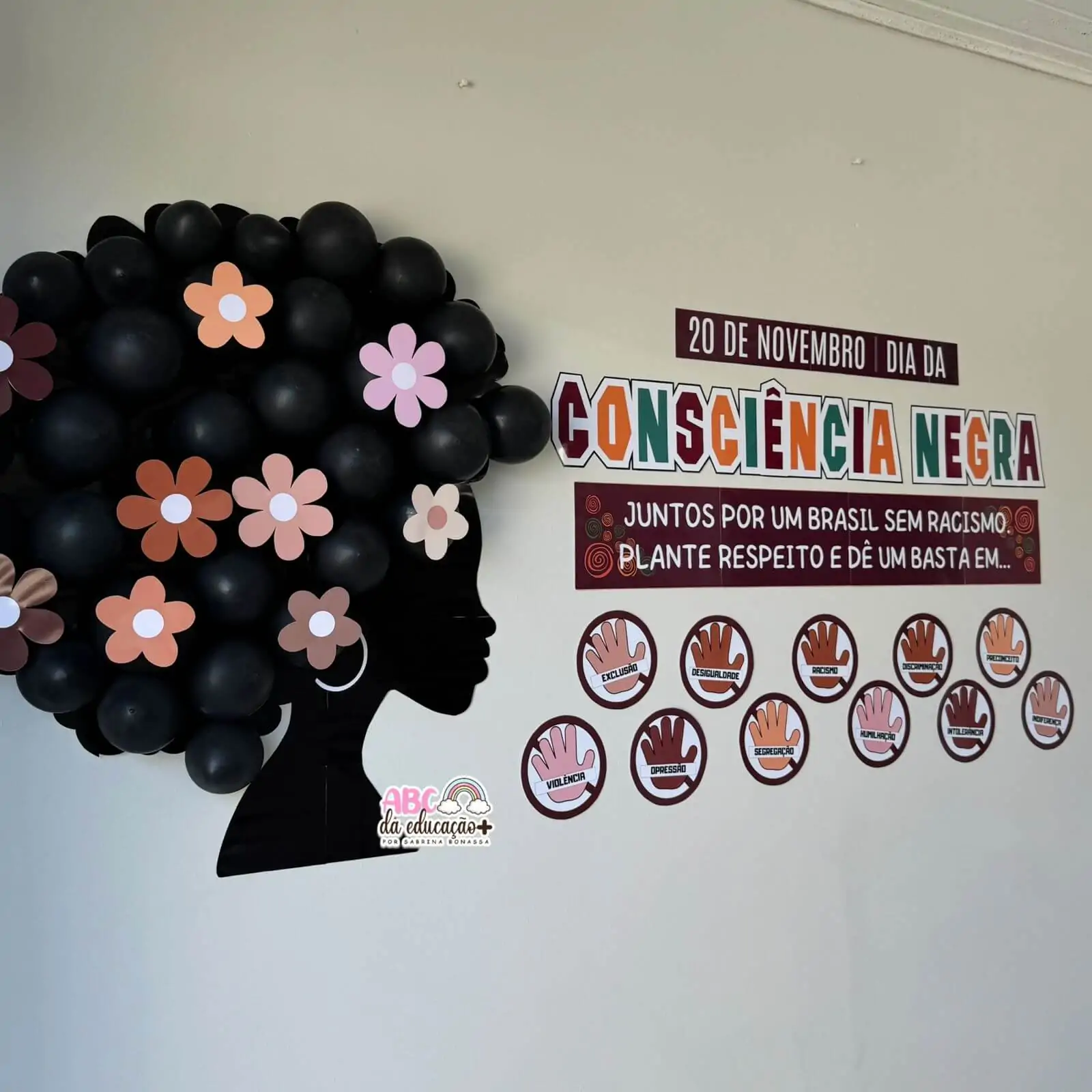 Painel Dia da Consciência Negra – Plante Respeito e Dê um Basta em...