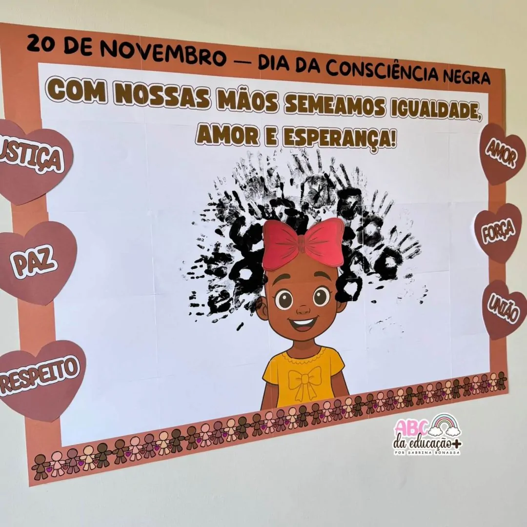 Painel Dia da Consciência Negra – Mãos da Igualdade
