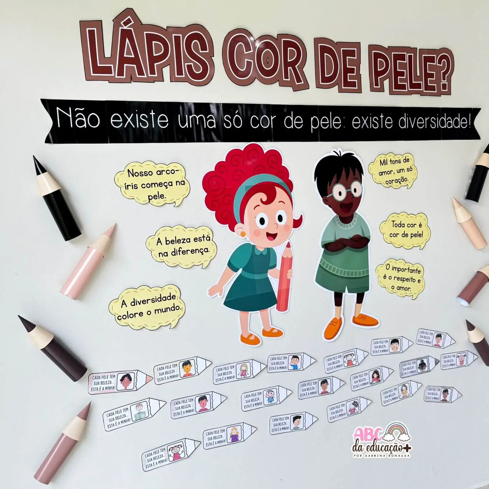 Painel Colaborativo – Lápis Cor de Pele