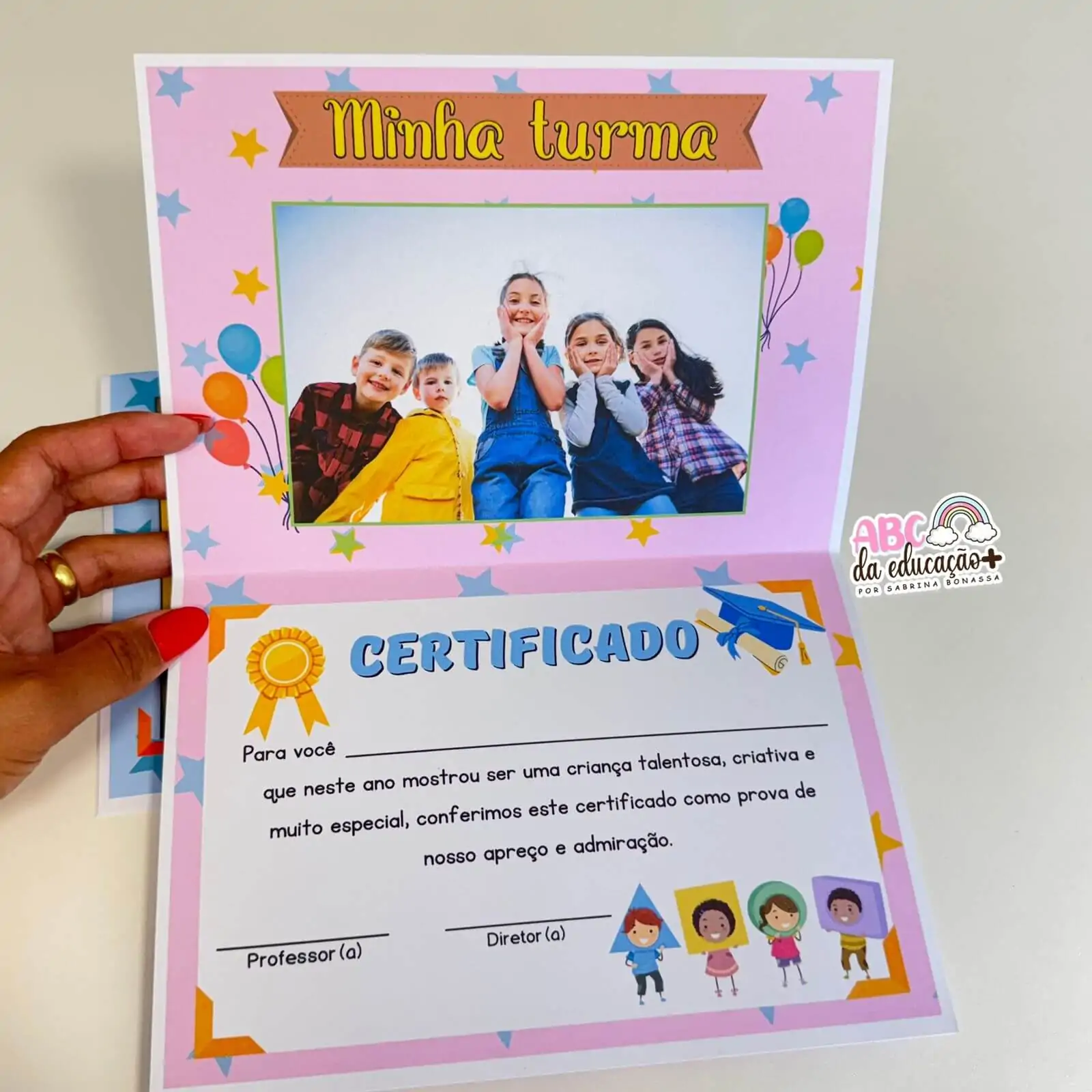 Recordação Escolar Diploma de Formatura Editável - Imagem 4