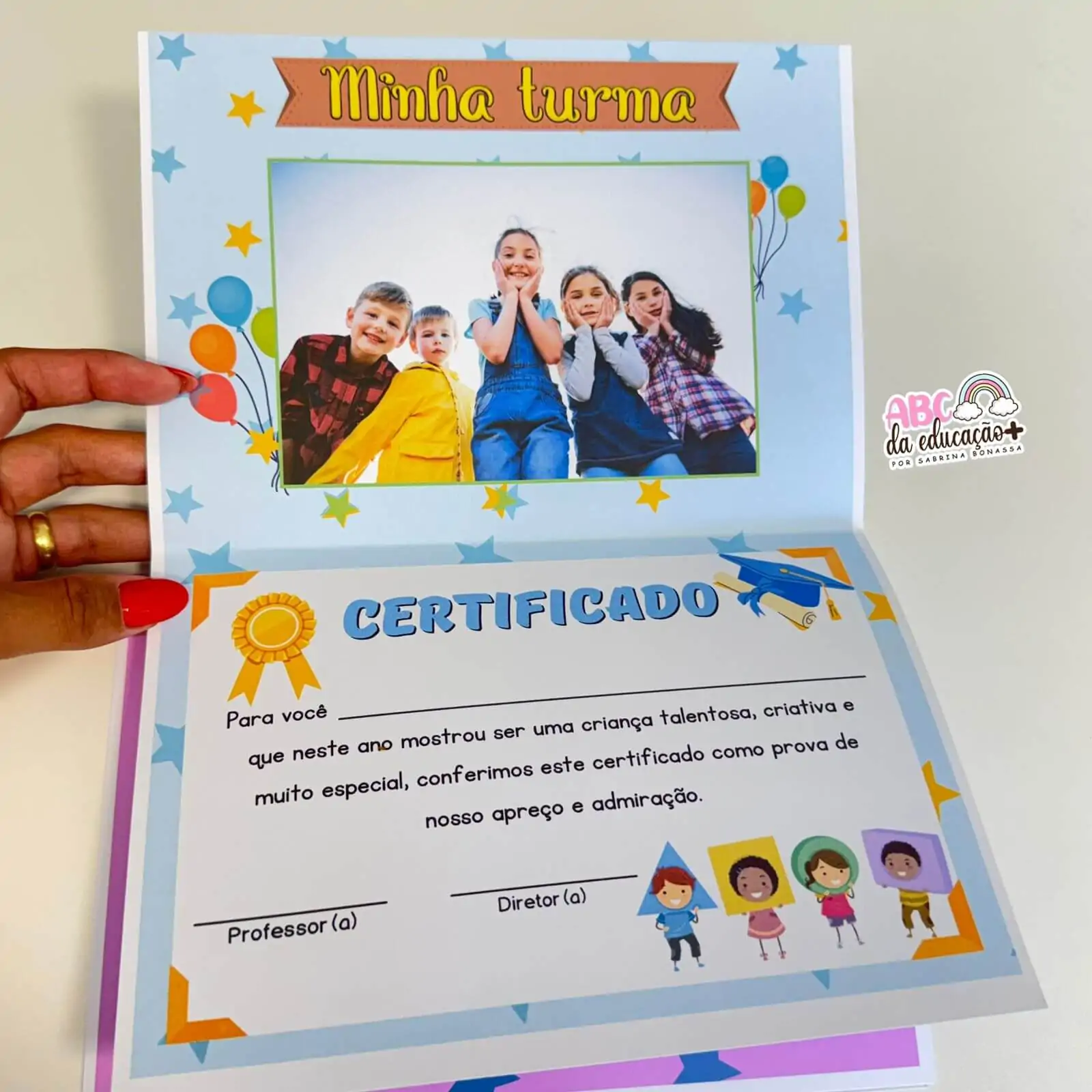 Recordação Escolar Diploma de Formatura Editável - Imagem 3