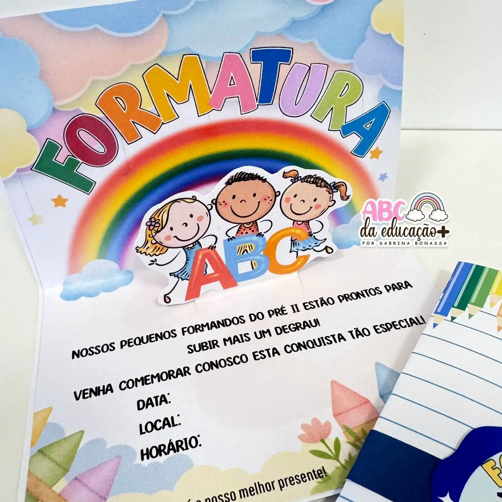 Convite de Formatura ABC Editável - Imagem 4