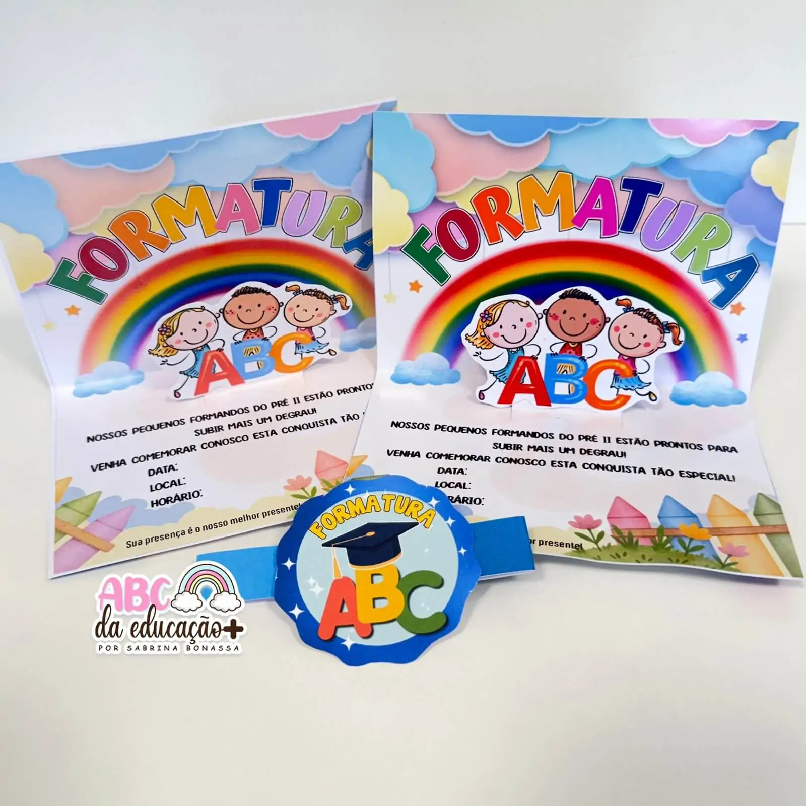 Convite de Formatura ABC Editável - Imagem 5