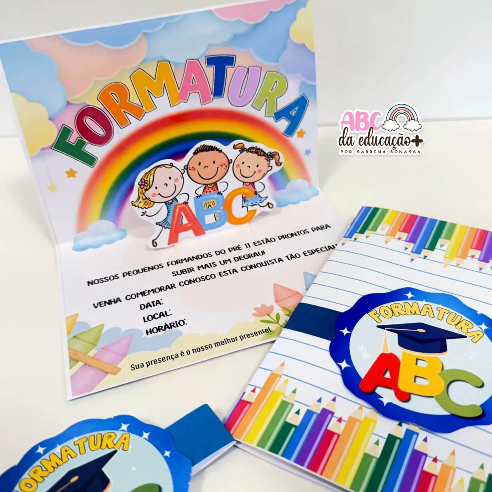 Convite de Formatura ABC Editável - Imagem 2