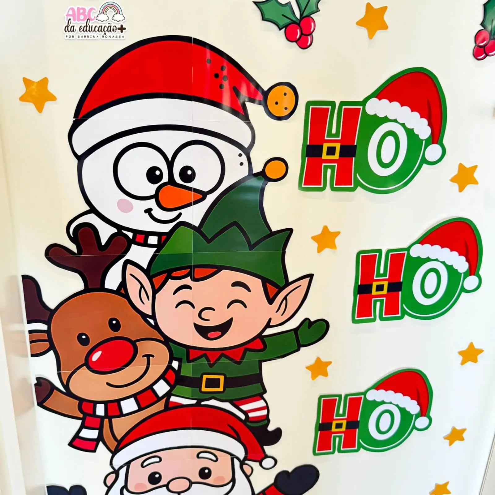 Painel de Porta Natal – Ho Ho Ho - Imagem 7
