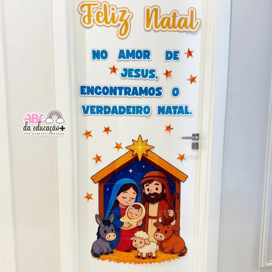 Painel de Porta Natal – O Verdadeiro Natal