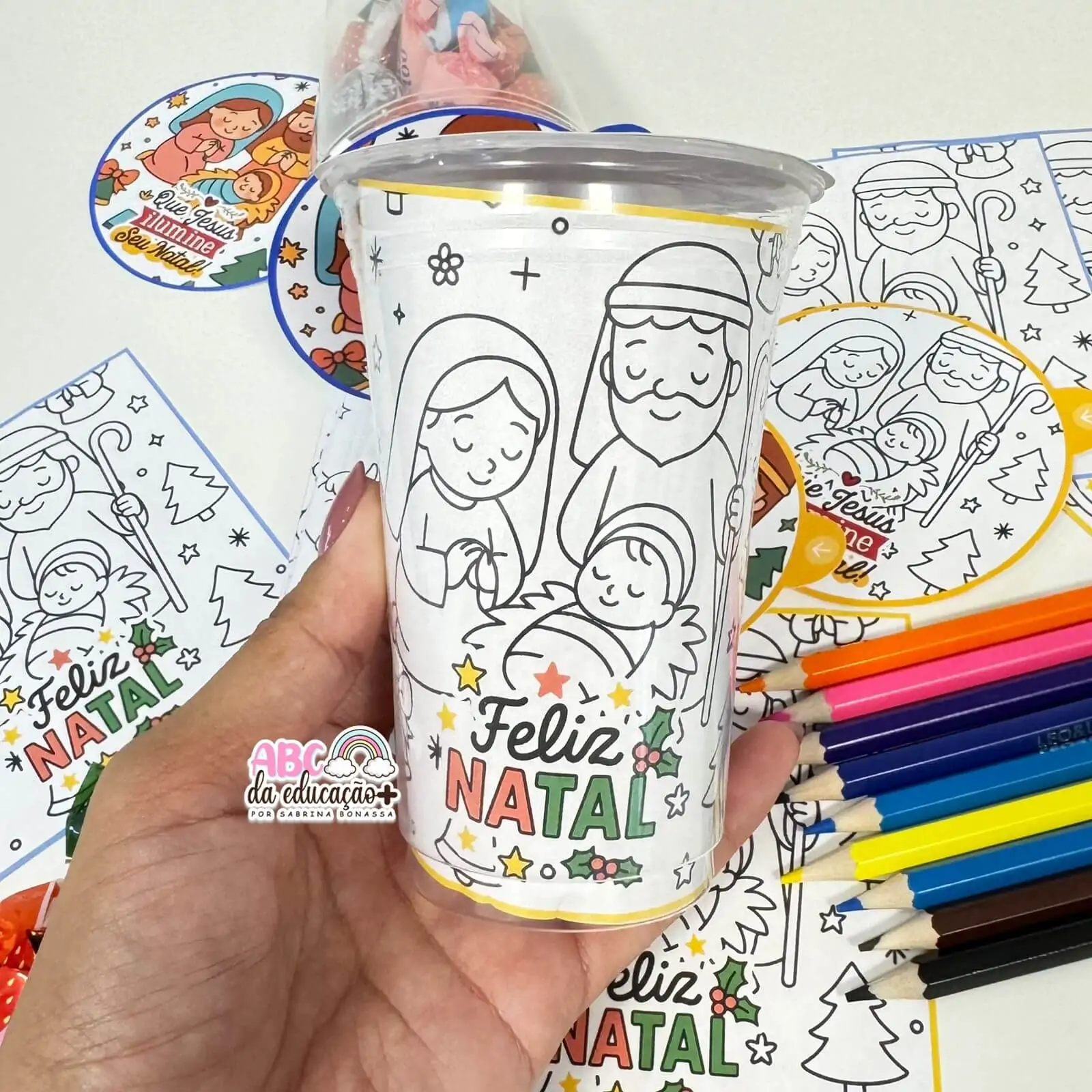 Copinho Lembrancinha Jesus Nasceu – Feliz Natal - Imagem 8