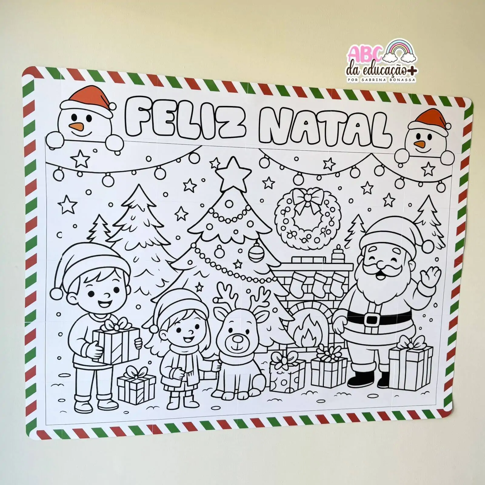 Painel de Natal Goods – Para Colorir