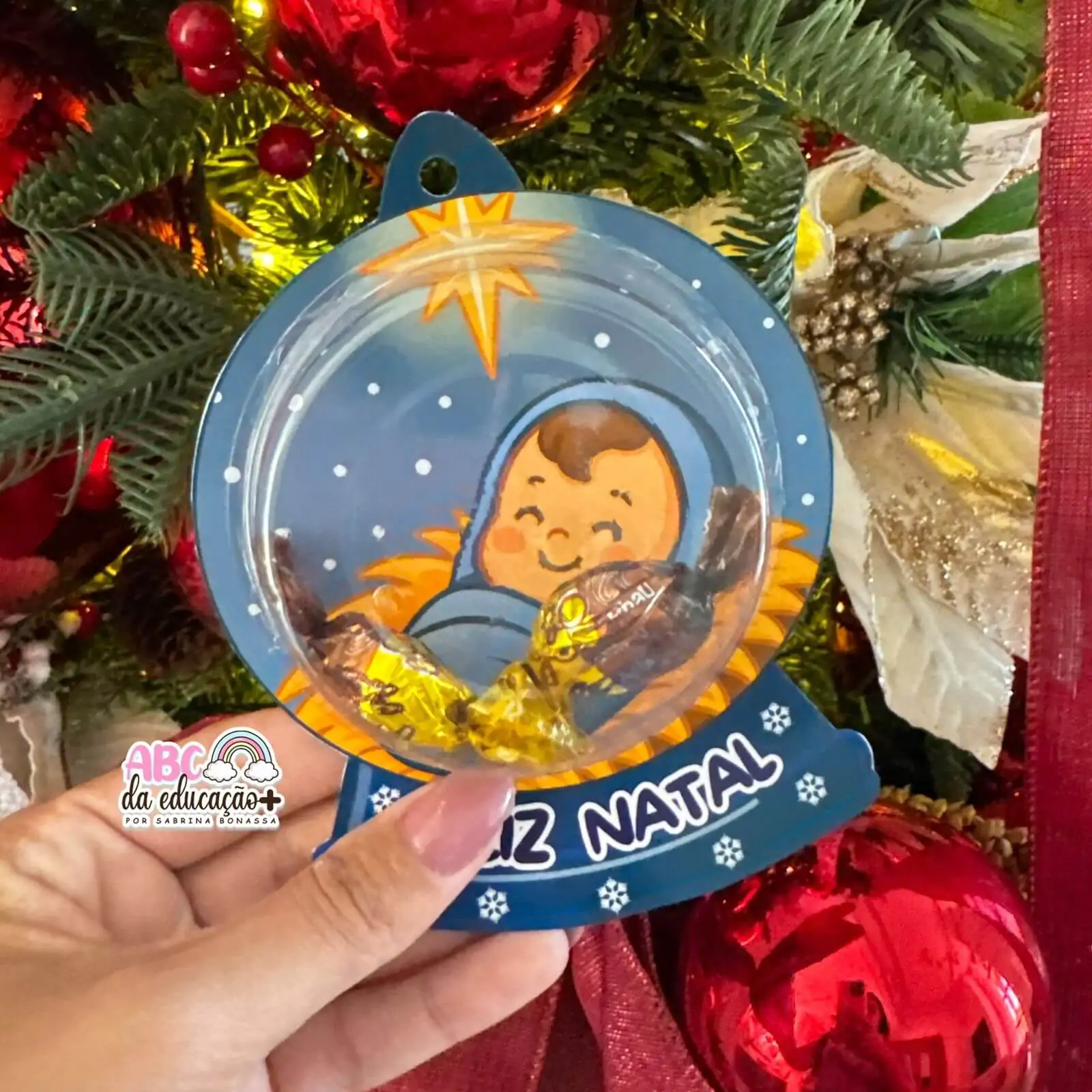 Lembrancinha de Natal – Globo de Neve com Doces - Imagem 8