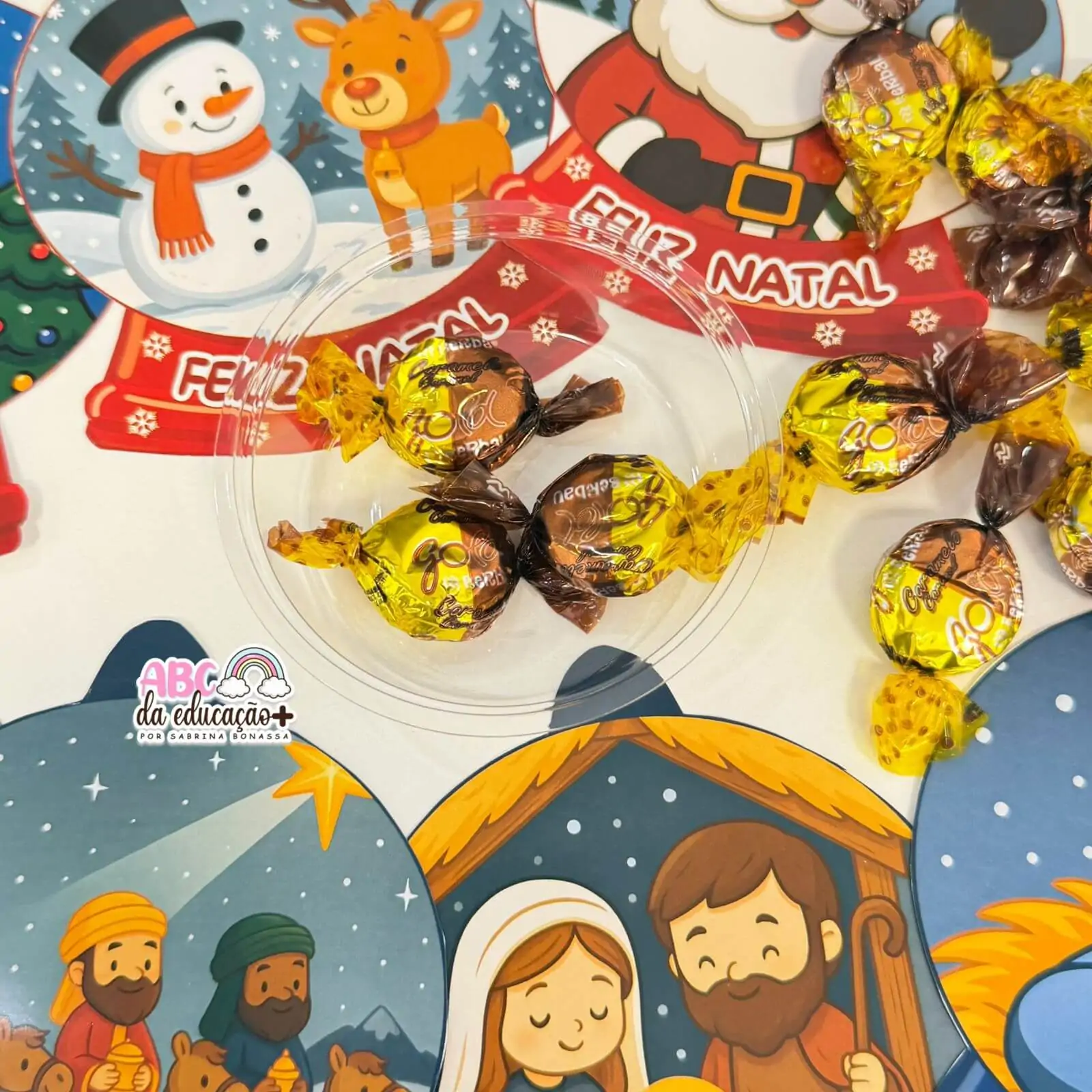 Lembrancinha de Natal – Globo de Neve com Doces - Imagem 3