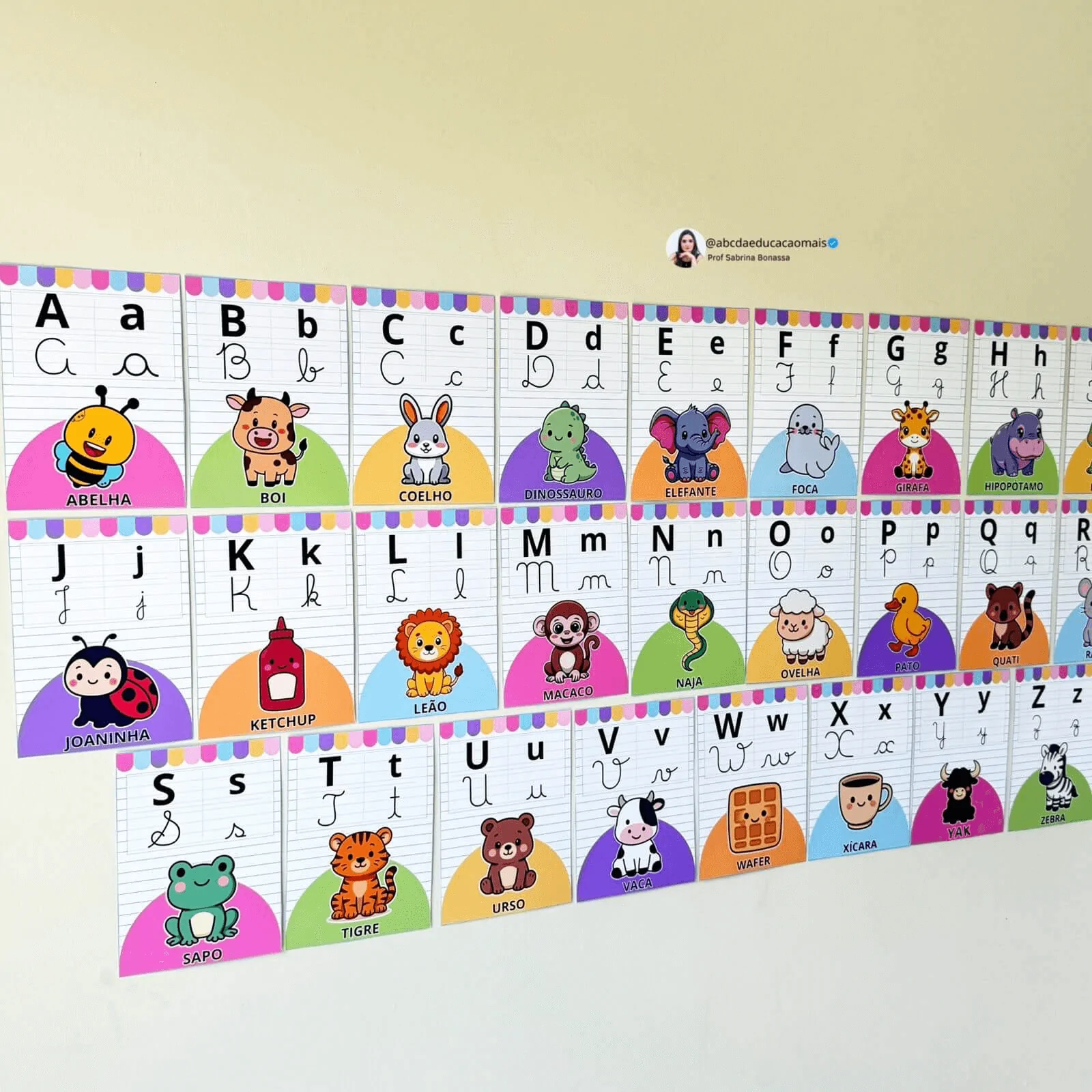 Alfabeto Ilustrado de Parede – 3 Variações - Imagem 11