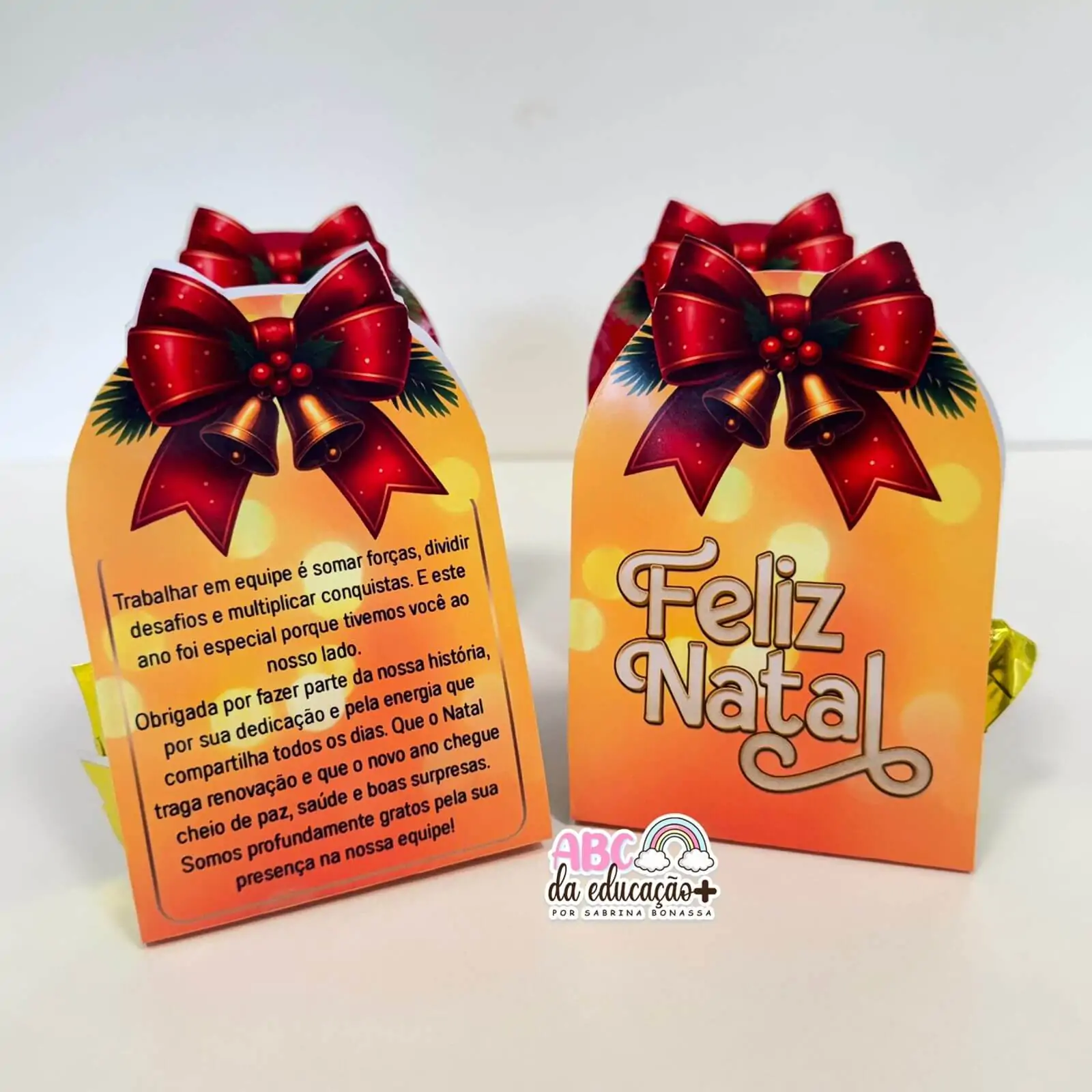 Lembrancinha de Natal – Gratidão à Equipe - Mensagem Editável - Imagem 4