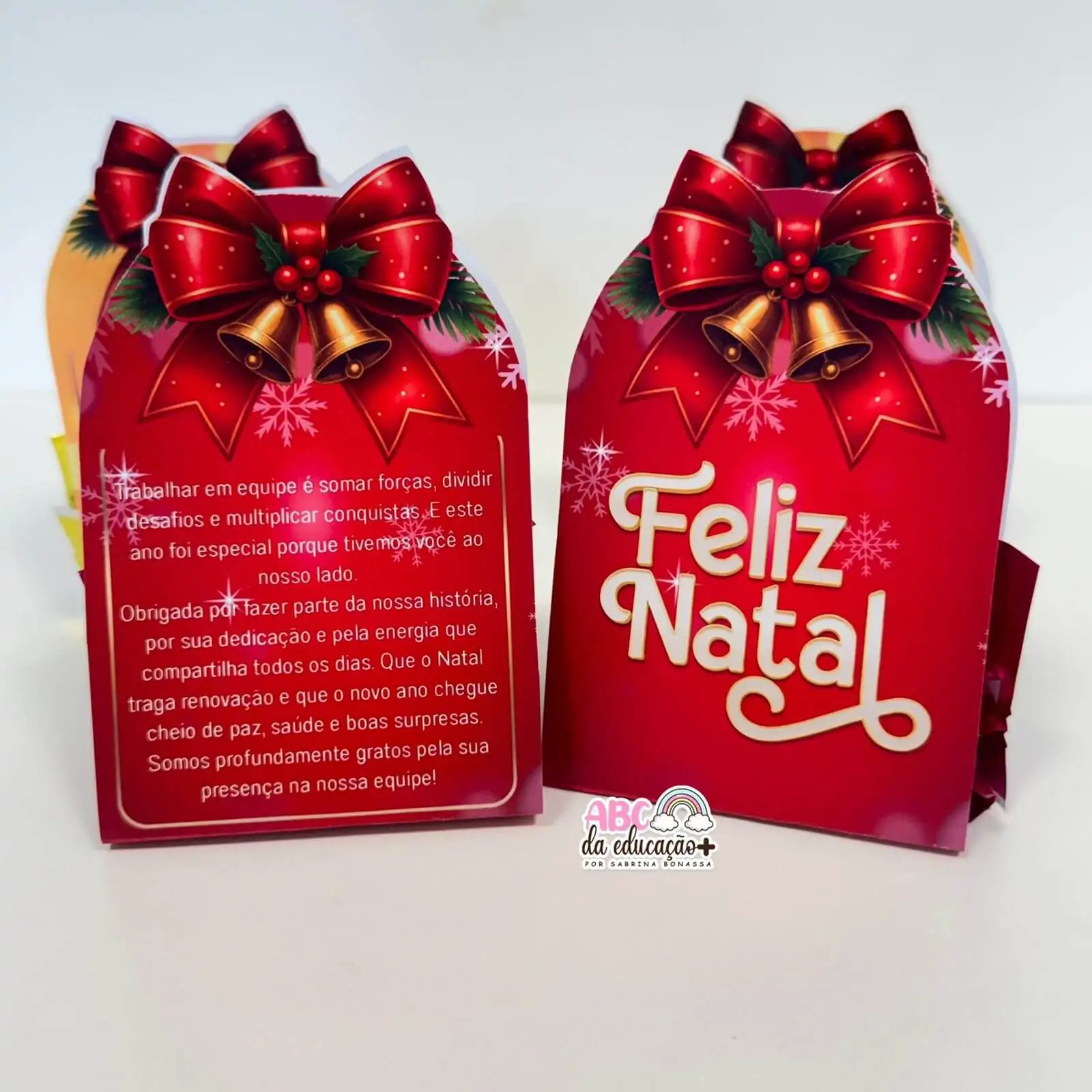 Lembrancinha de Natal – Gratidão à Equipe - Mensagem Editável - Imagem 3