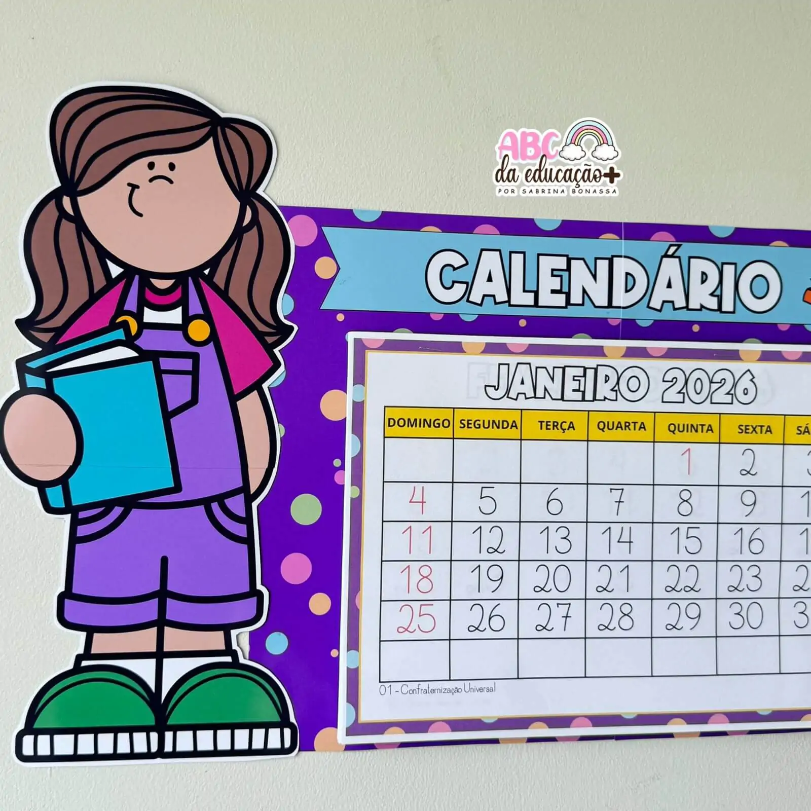 Calendário Escolar 2026 – Tema Crianças - Imagem 3