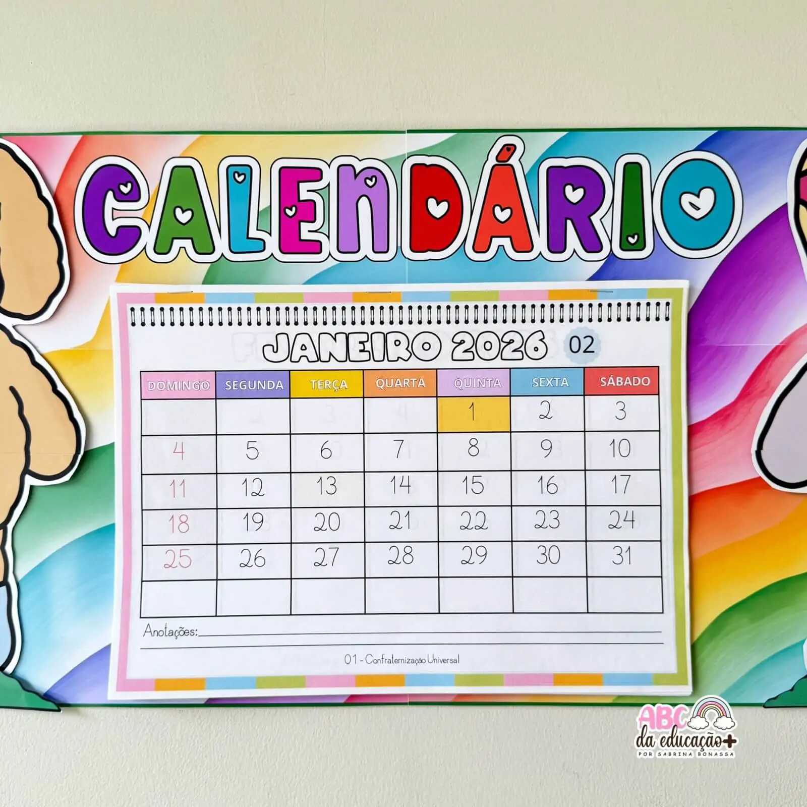 Calendário Escolar 2026 – Tema Bobbie Goods - Imagem 6