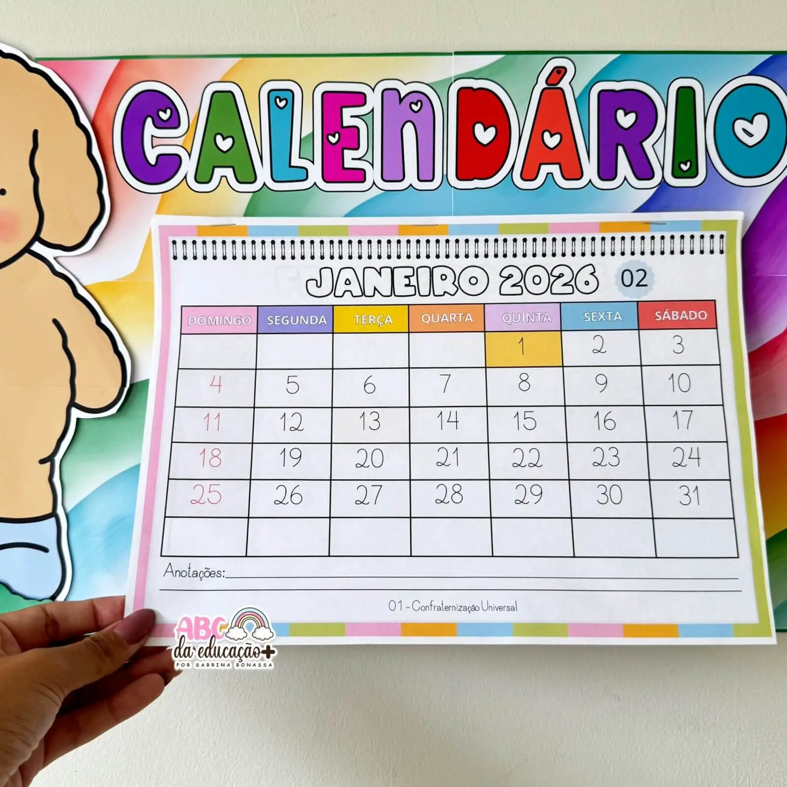 Calendário Escolar 2026 – Tema Bobbie Goods - Imagem 5