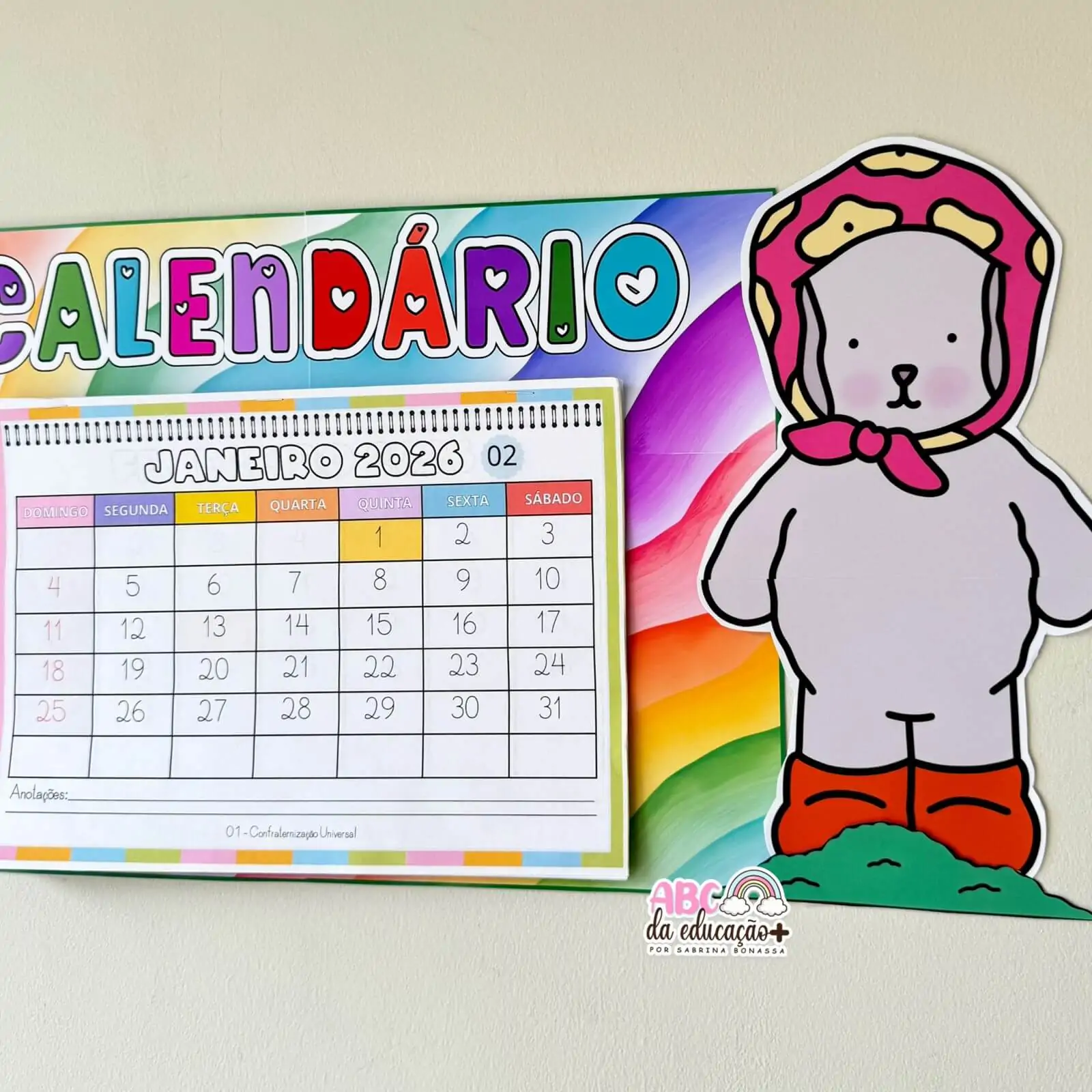 Calendário Escolar 2026 – Tema Bobbie Goods - Imagem 3