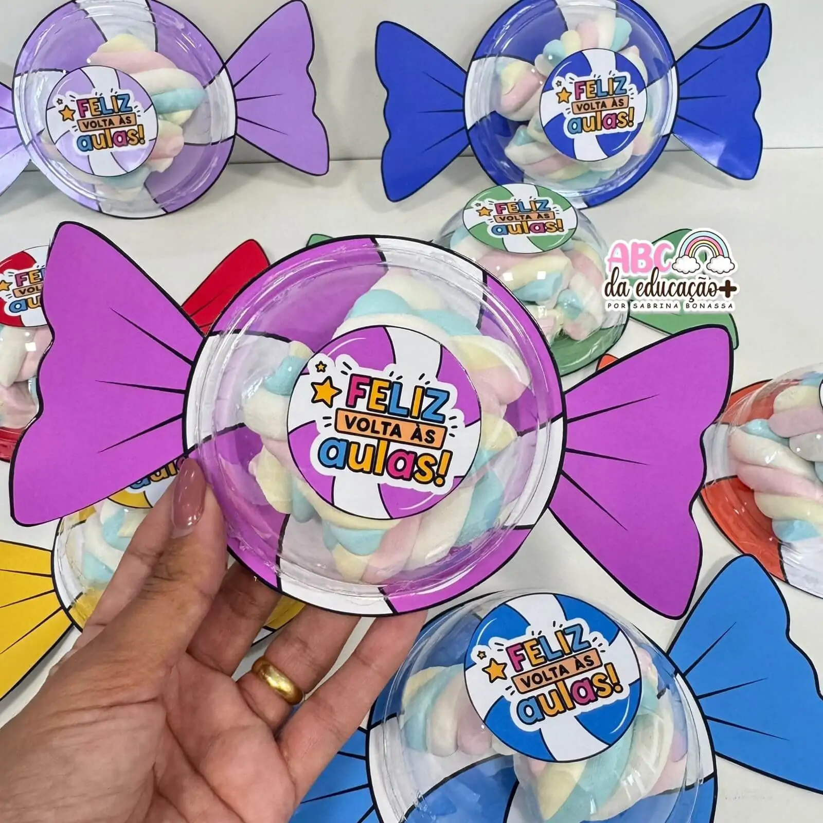 Lembrancinha Volta às Aulas – Balinha Pop com Tampa Bolha - Imagem 7