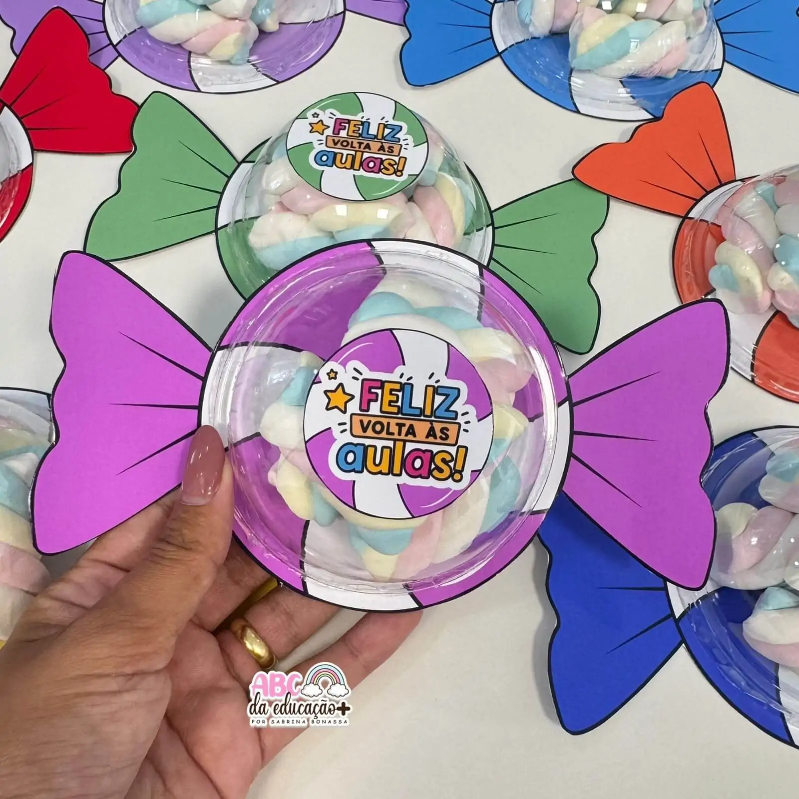 Lembrancinha Volta às Aulas – Balinha Pop com Tampa Bolha - Imagem 4