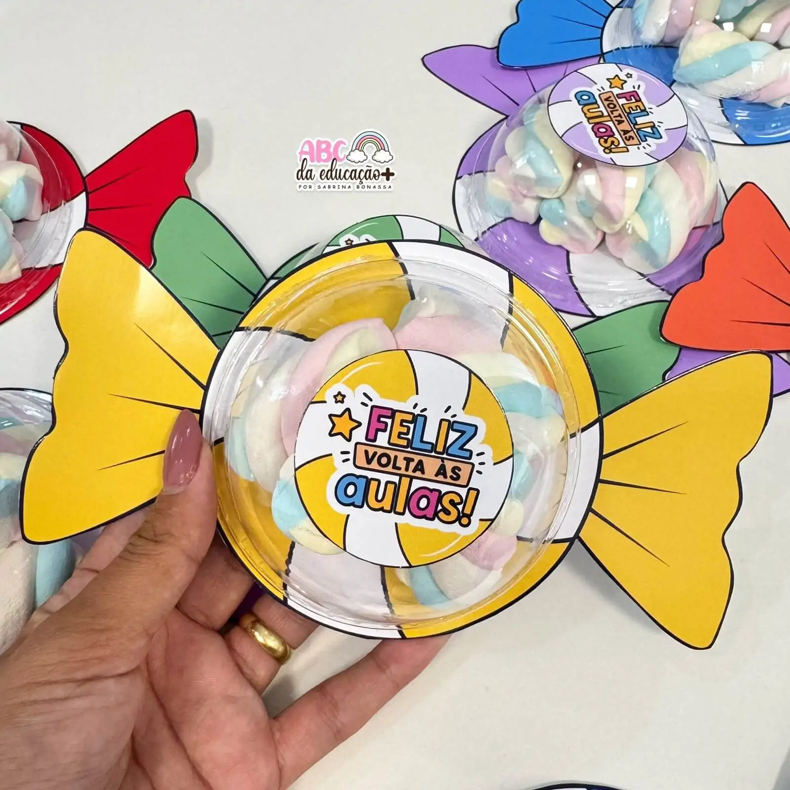 Lembrancinha Volta às Aulas – Balinha Pop com Tampa Bolha - Imagem 6