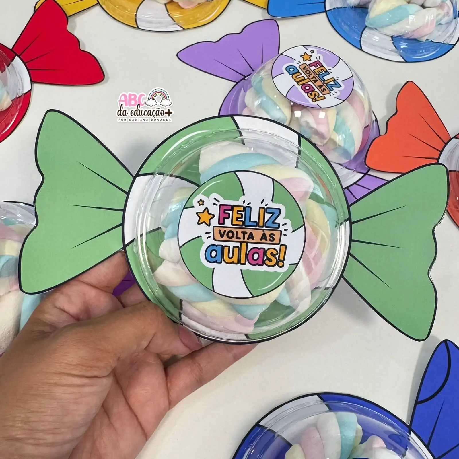 Lembrancinha Volta às Aulas – Balinha Pop com Tampa Bolha - Imagem 3