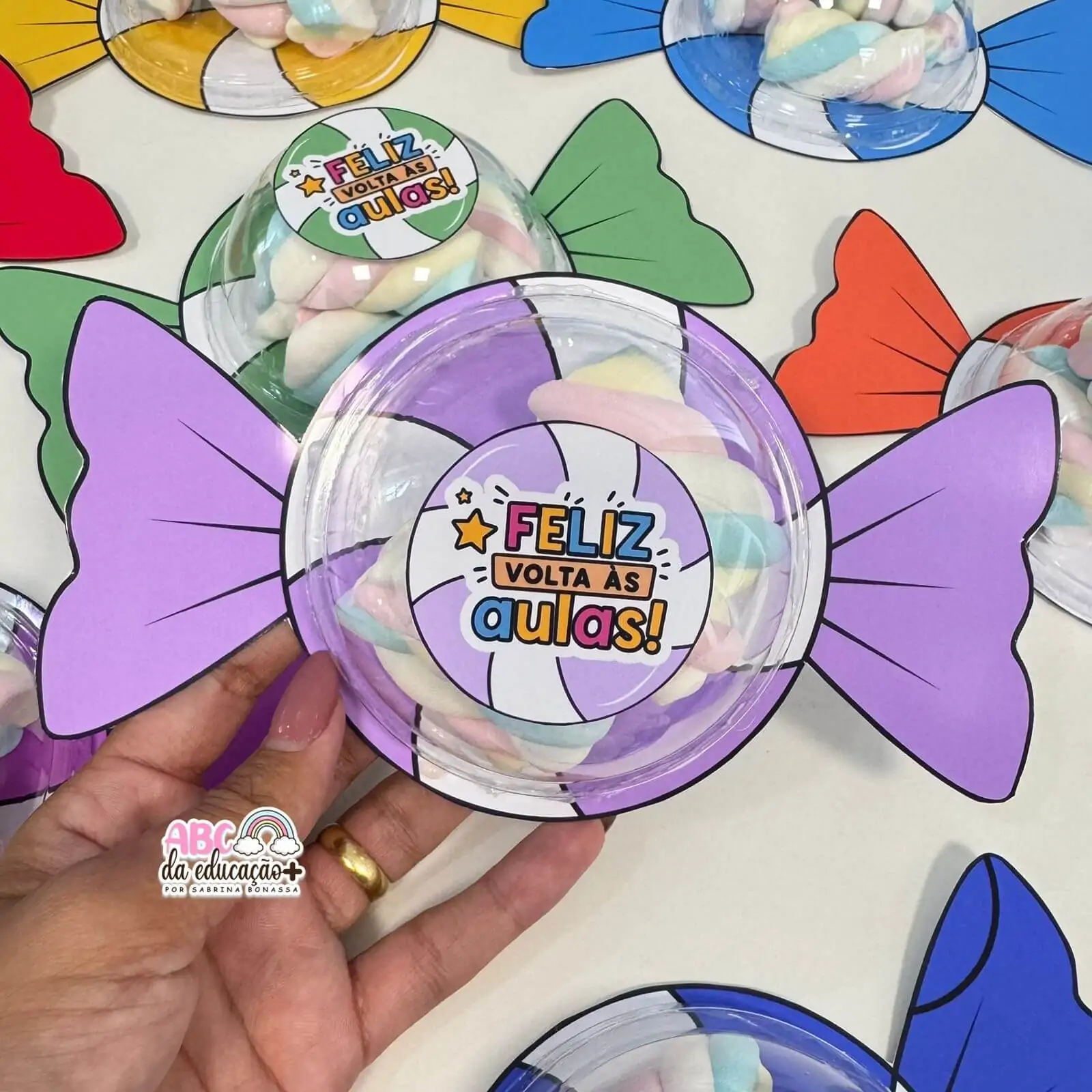 Lembrancinha Volta às Aulas – Balinha Pop com Tampa Bolha - Imagem 2