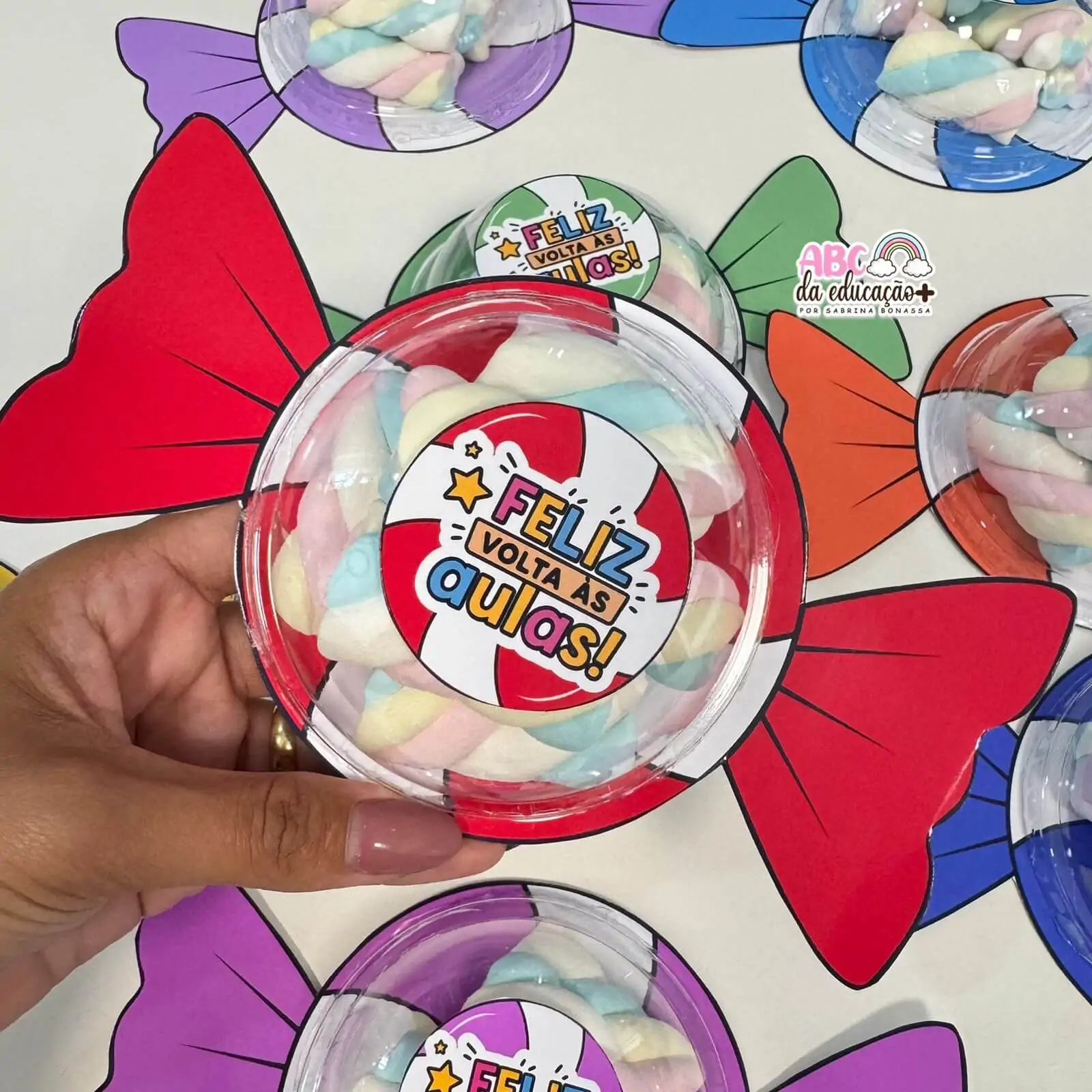 Lembrancinha Volta às Aulas – Balinha Pop com Tampa Bolha - Imagem 5