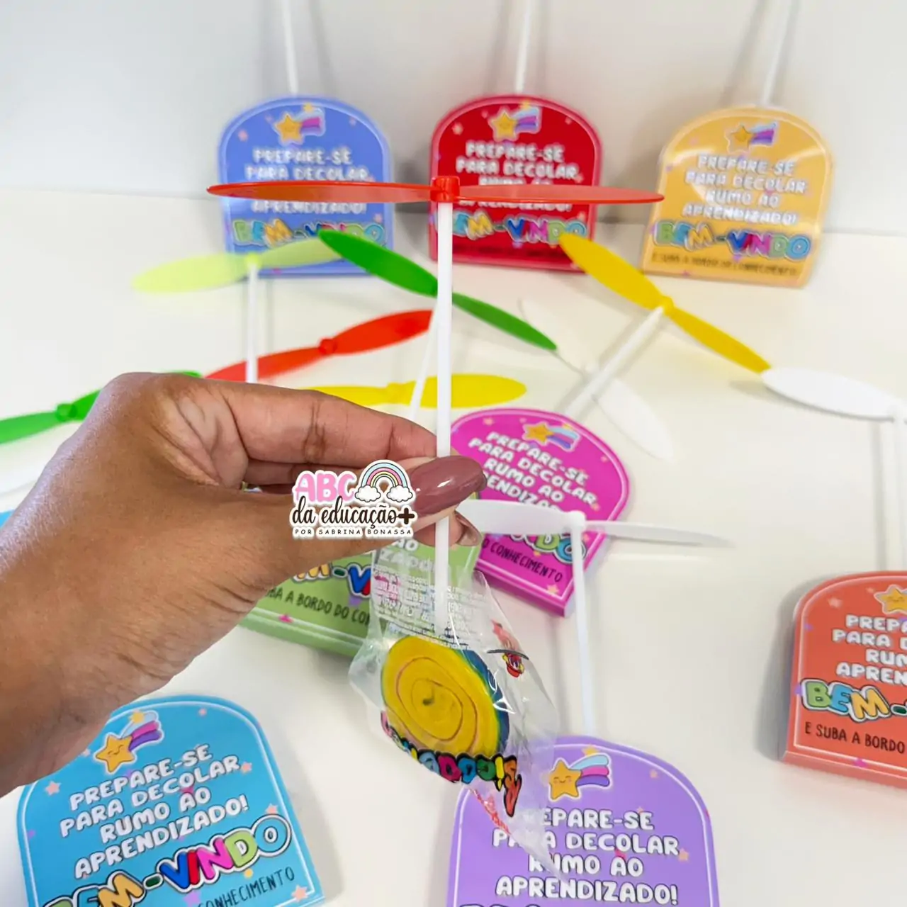 Lembrancinha Volta às Aulas – Pirulito Hélice - Imagem 11