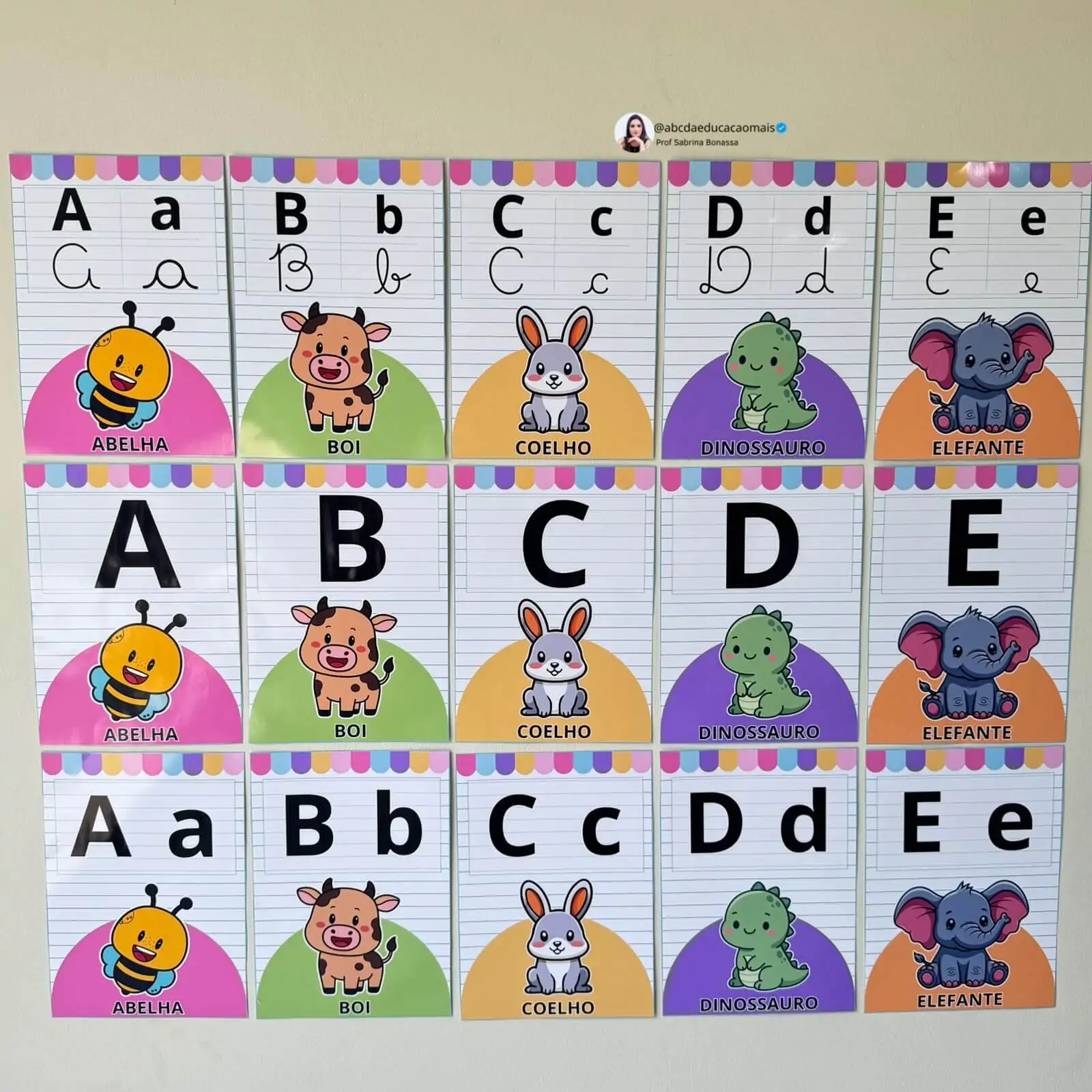 Alfabeto Ilustrado de Parede – 3 Variações - Imagem 2