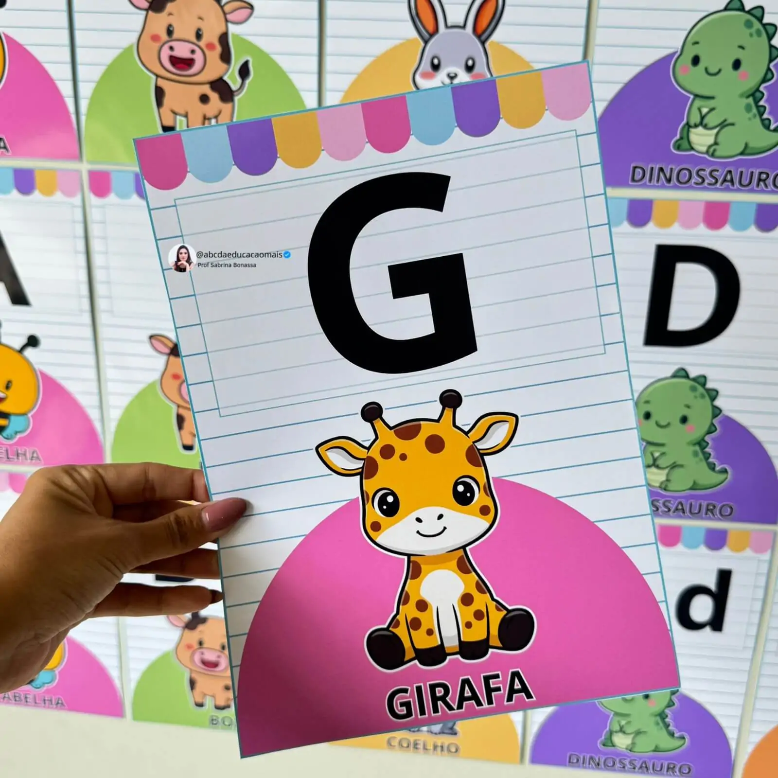 Alfabeto Ilustrado de Parede – 3 Variações - Imagem 6