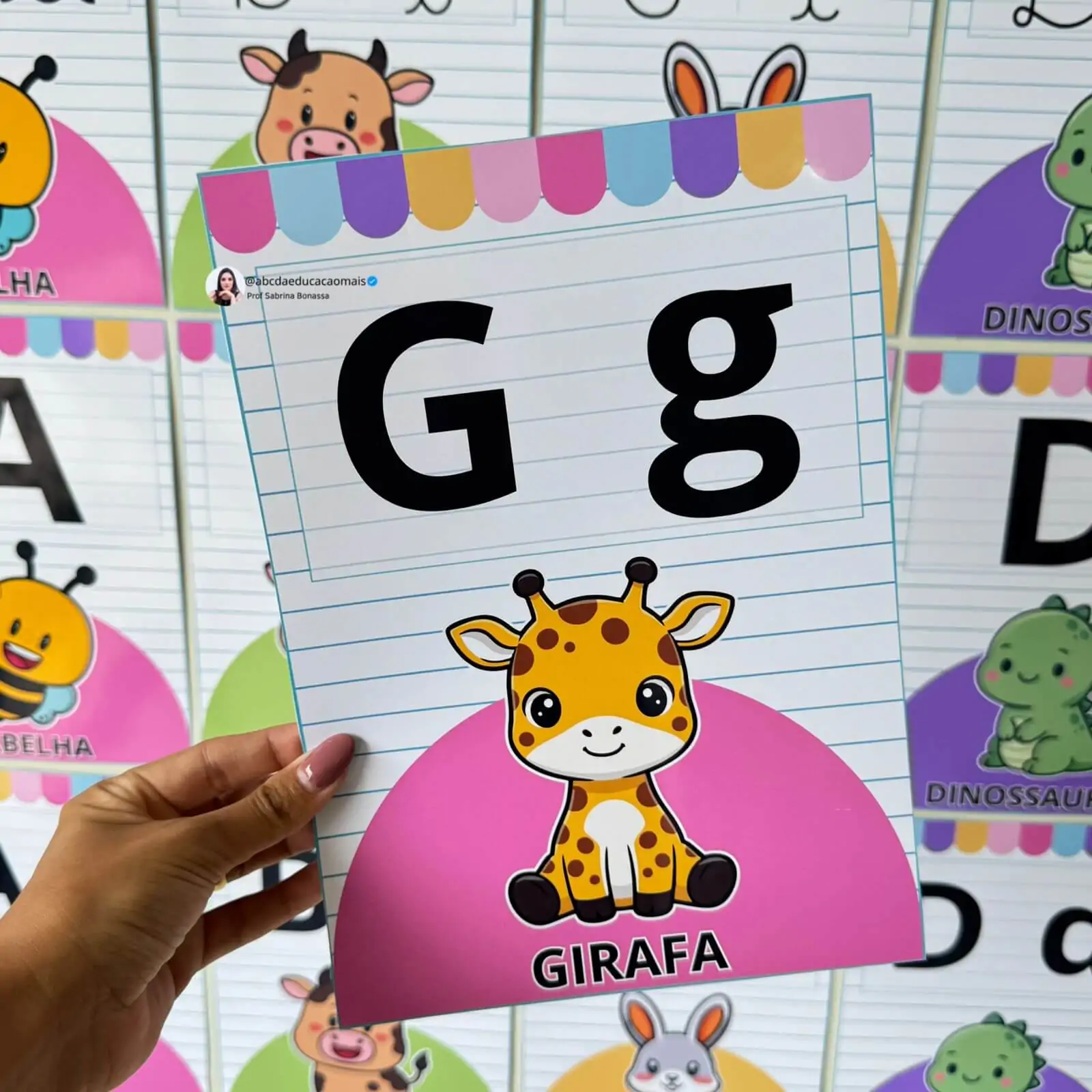 Alfabeto Ilustrado de Parede – 3 Variações - Imagem 5