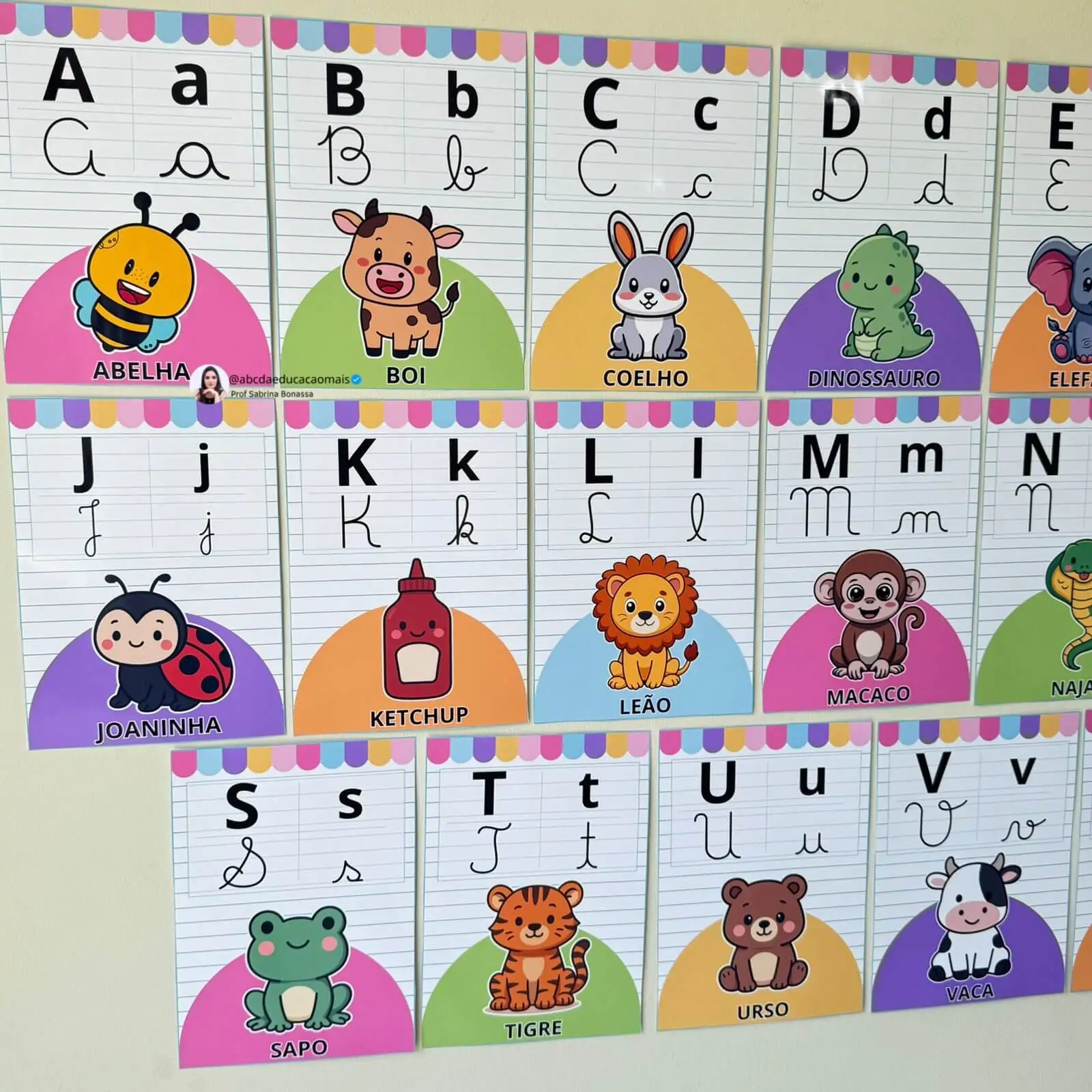 Alfabeto Ilustrado de Parede – 3 Variações - Imagem 8