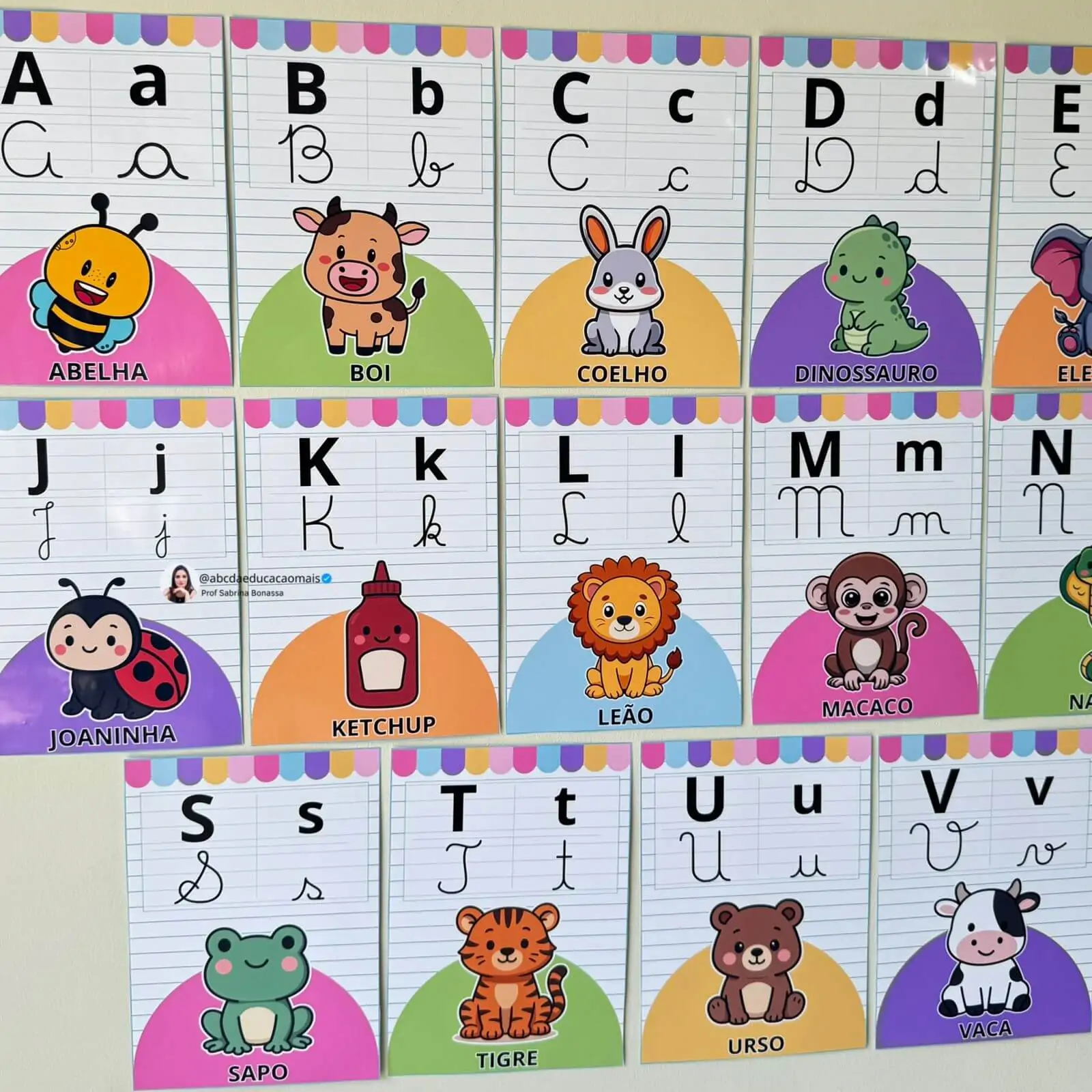 Alfabeto Ilustrado de Parede – 3 Variações - Imagem 10