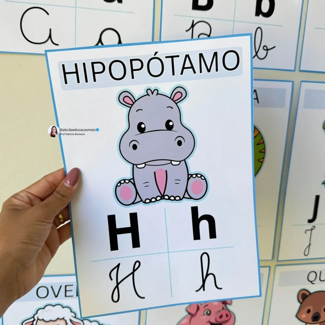 Alfabeto de Parede Ilustrado Minimalista – 4 tipos de letra