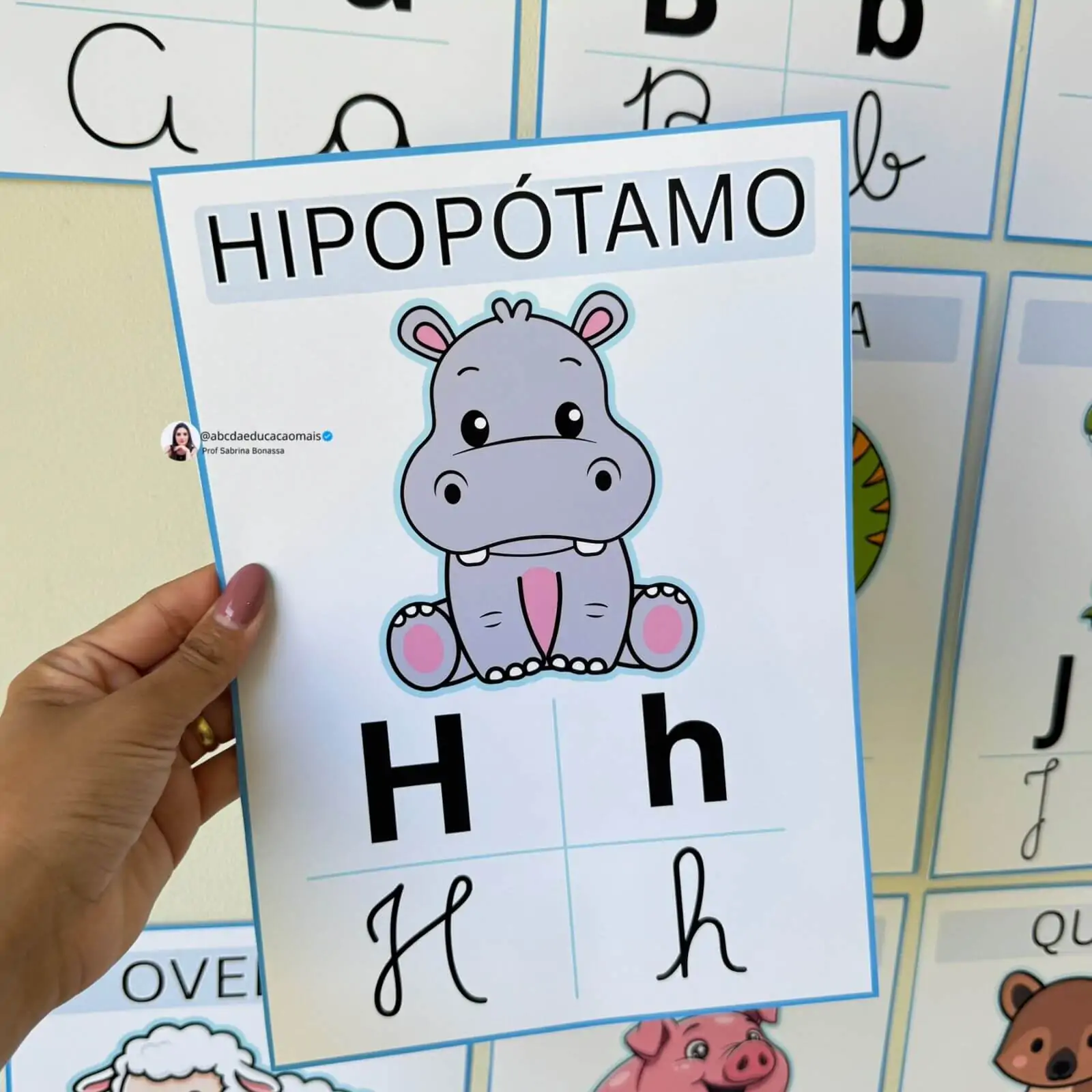 Alfabeto de Parede Ilustrado Minimalista – 4 tipos de letra