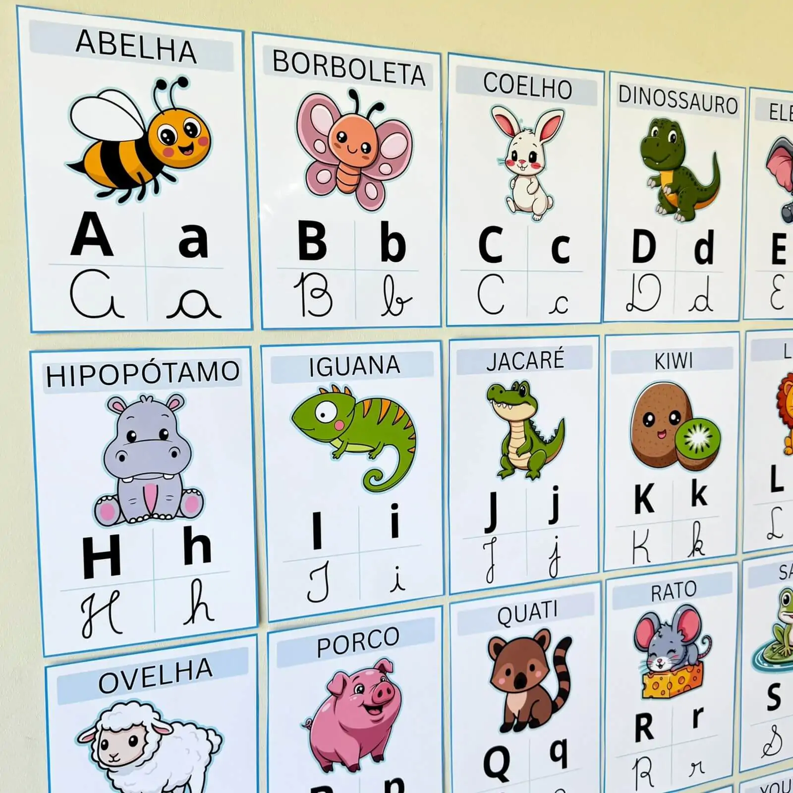 Alfabeto de Parede Ilustrado Minimalista – 4 tipos de letra - Imagem 4