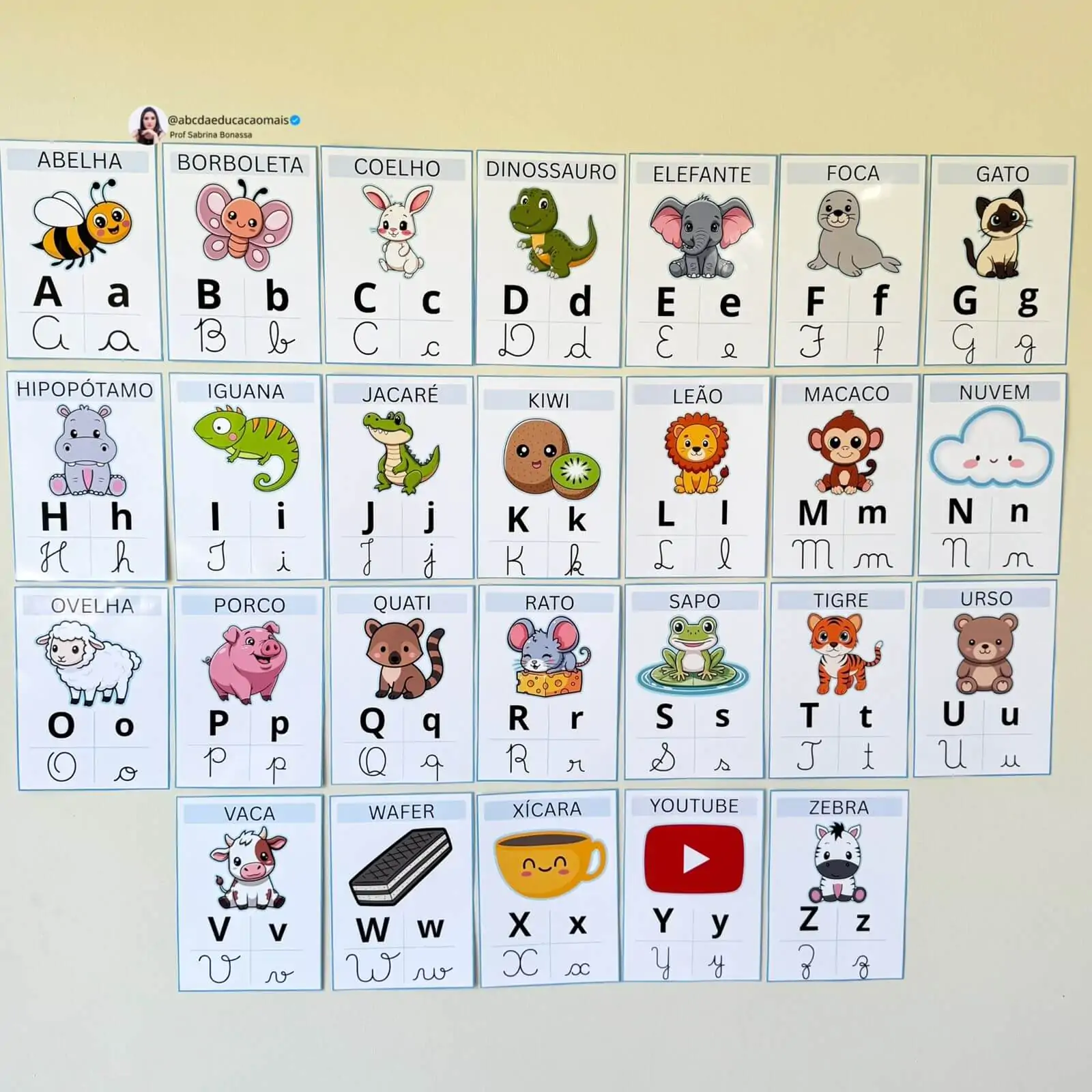 Alfabeto de Parede Ilustrado Minimalista – 4 tipos de letra - Imagem 5