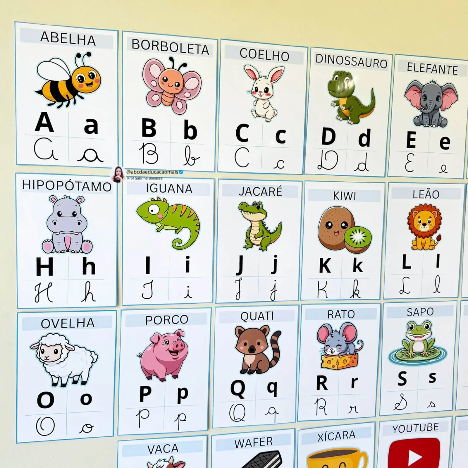 Alfabeto de Parede Ilustrado Minimalista – 4 tipos de letra - Imagem 8