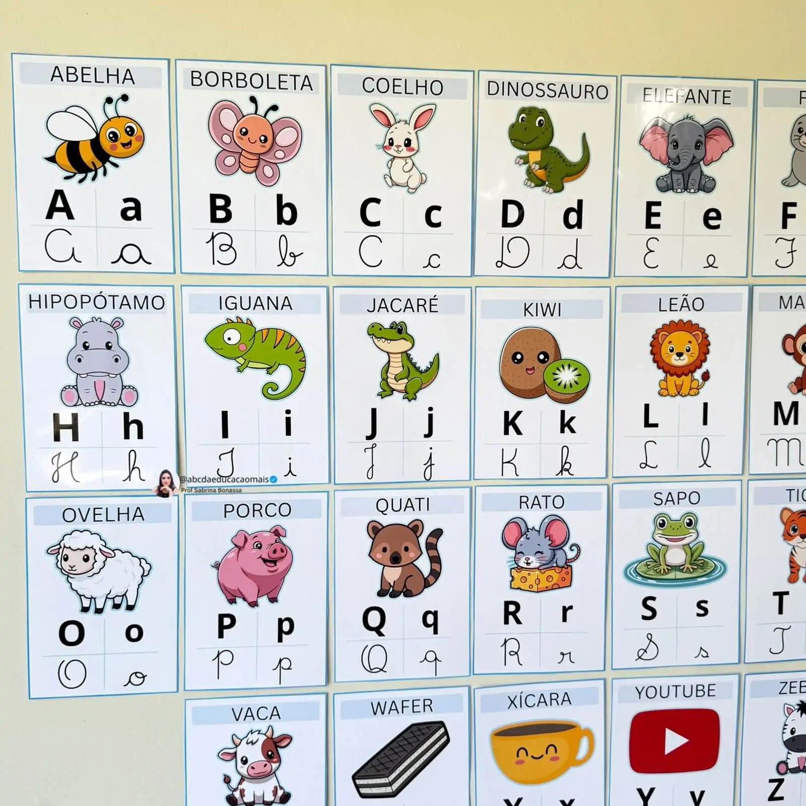 Alfabeto de Parede Ilustrado Minimalista – 4 tipos de letra - Imagem 7