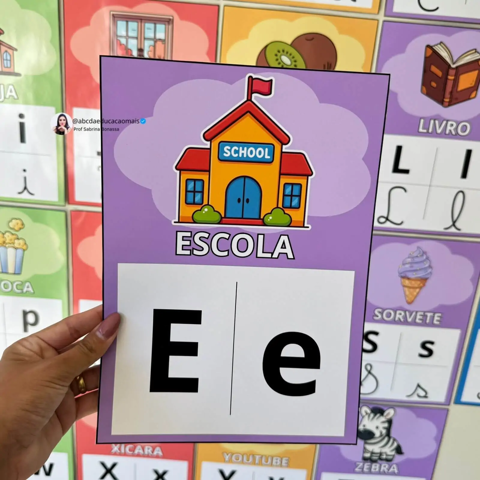 Alfabeto Ilustrado de Parede Nuvem – 3 Modelos - Imagem 10