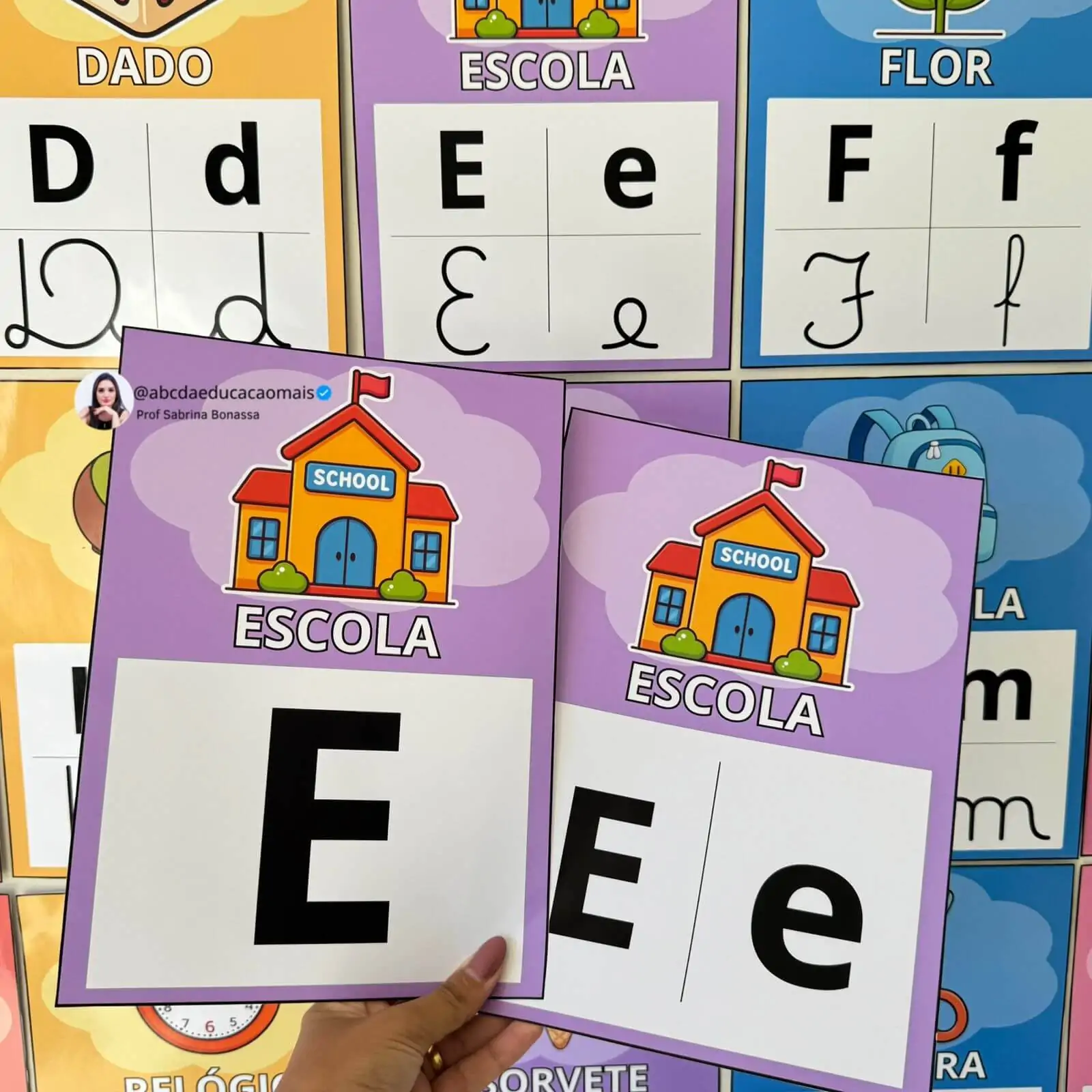 Alfabeto Ilustrado de Parede Nuvem – 3 Modelos - Imagem 3