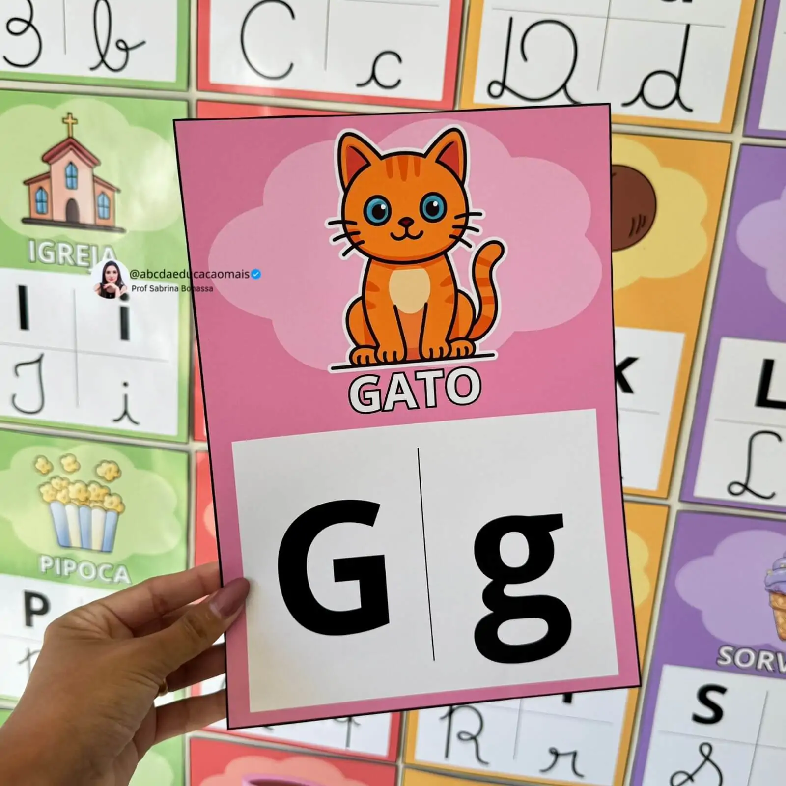 Alfabeto Ilustrado de Parede Nuvem – 3 Modelos - Imagem 6