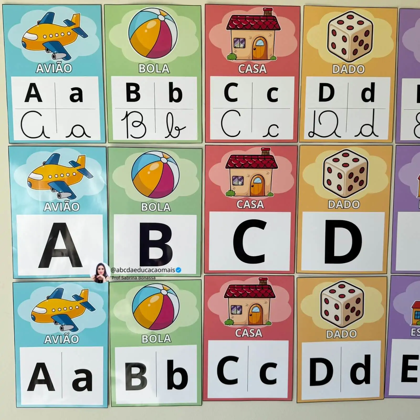 Alfabeto Ilustrado de Parede Nuvem – 3 Modelos - Imagem 9