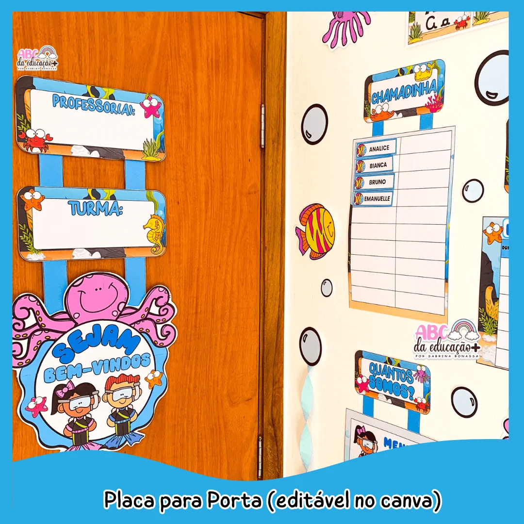 Kit Sala de Aula : Tema Fundo do Mar - Imagem 13