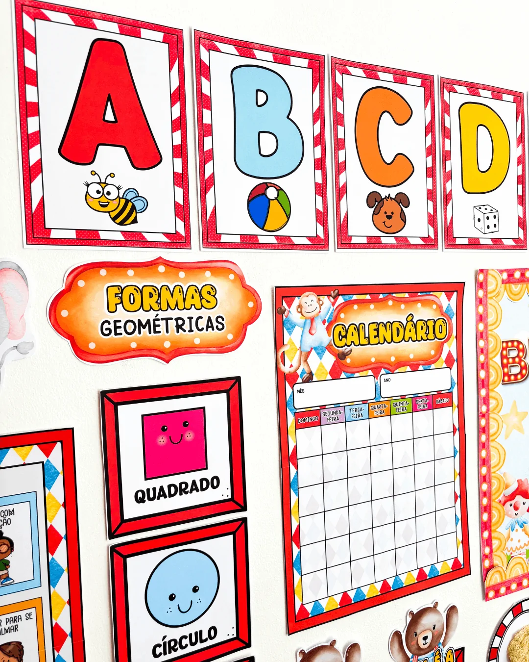 Kit Sala de Aula :  Circo Mágico Educação Infantil - Imagem 10