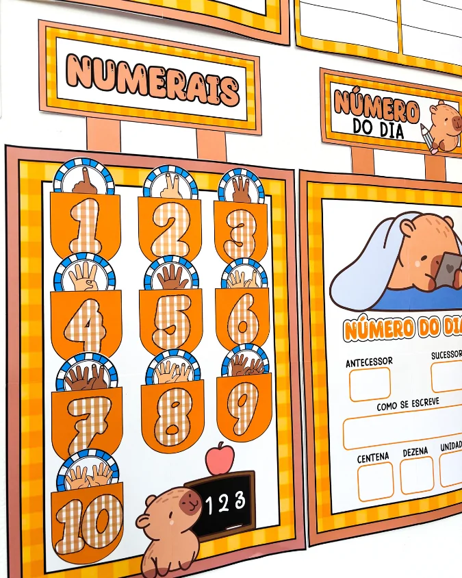 Kit Sala de Aula: Tema Capivara - Imagem 9