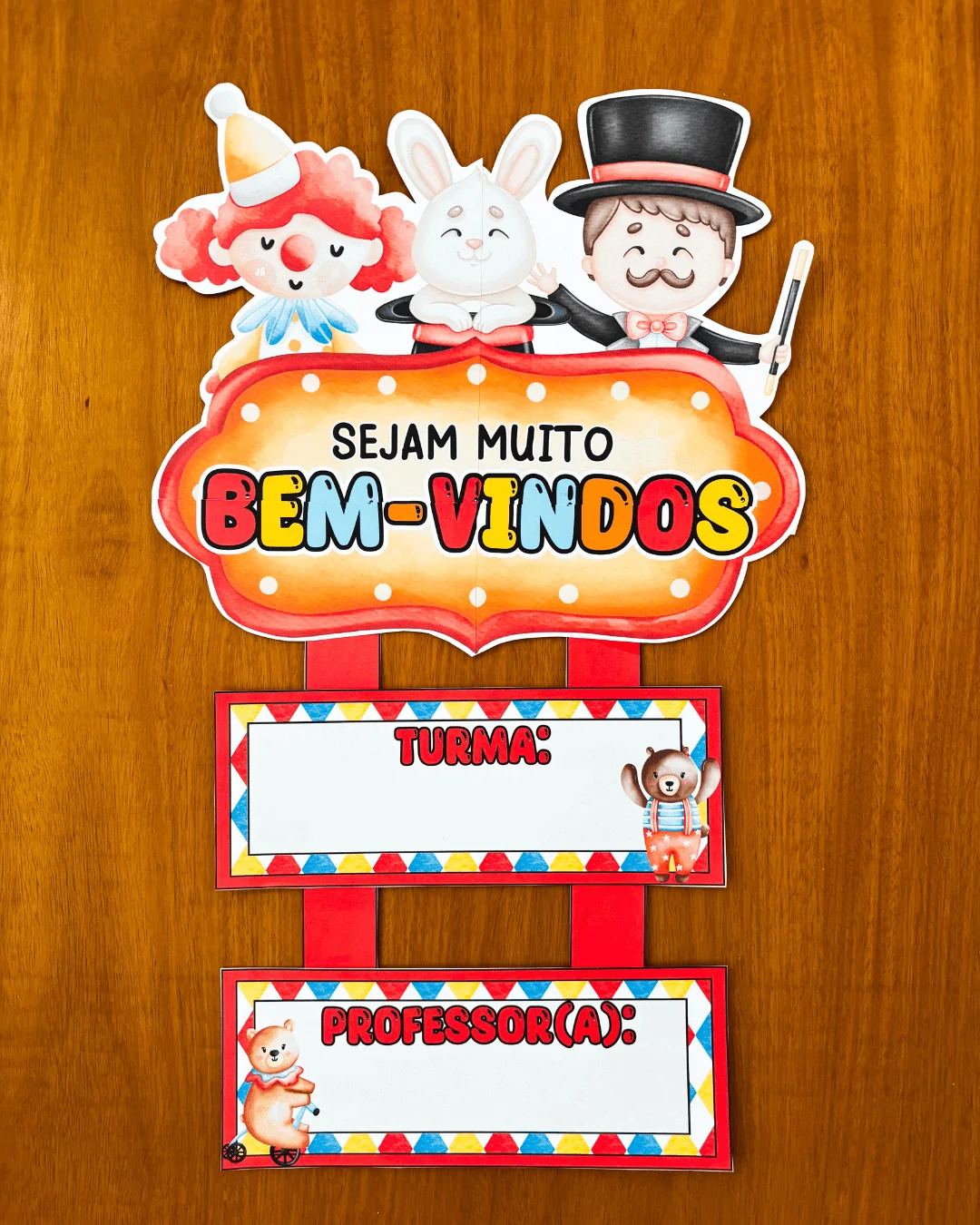 Kit Sala de Aula :  Circo Mágico Educação Infantil - Imagem 11