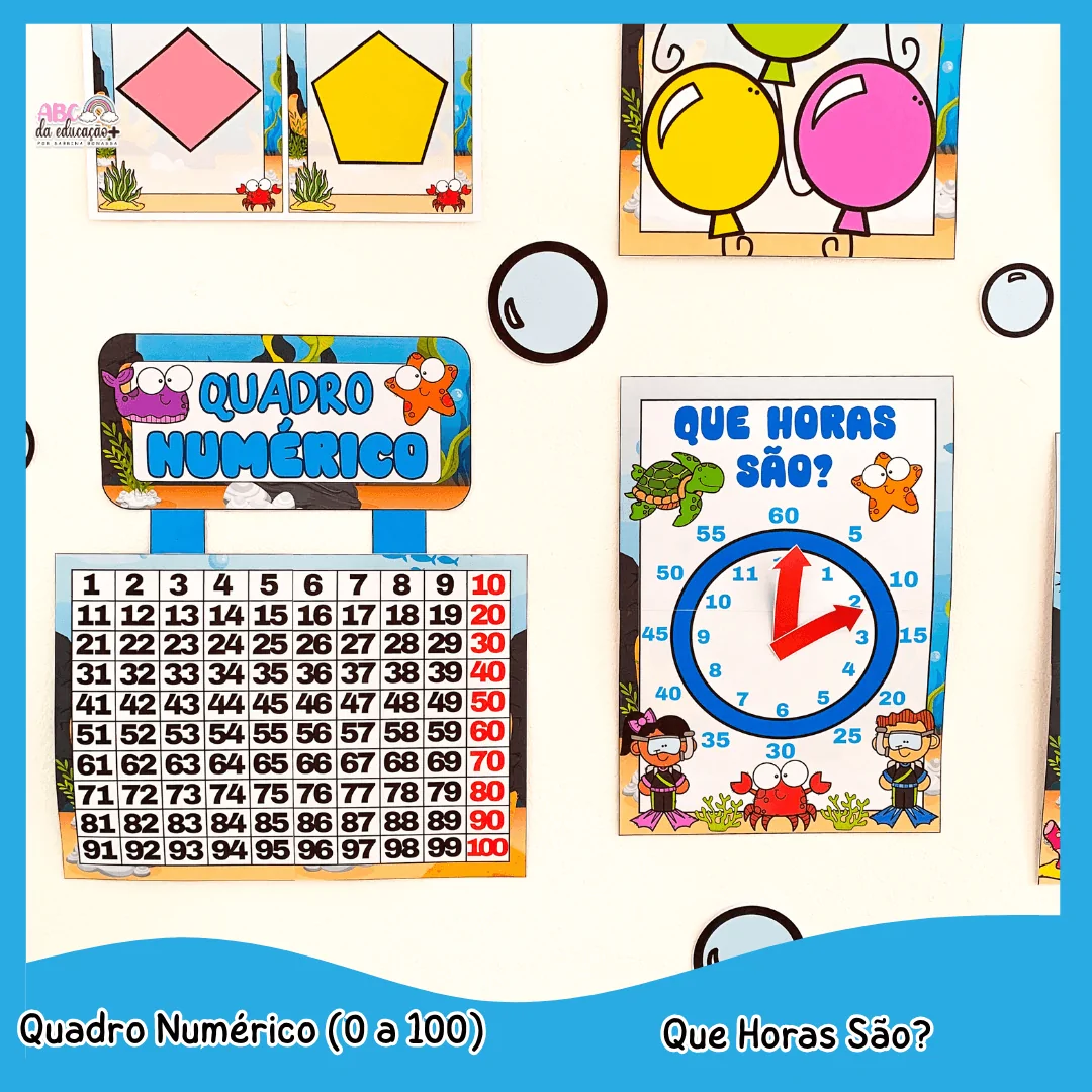 Kit Sala de Aula : Tema Fundo do Mar - Imagem 9