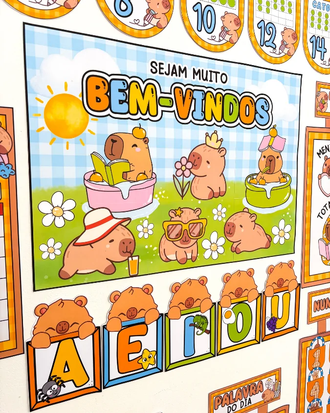 Kit Sala de Aula: Tema Capivara - Imagem 6