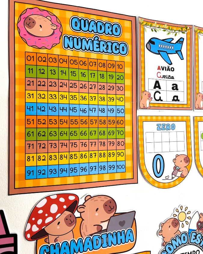 Kit Sala de Aula: Tema Capivara - Imagem 5